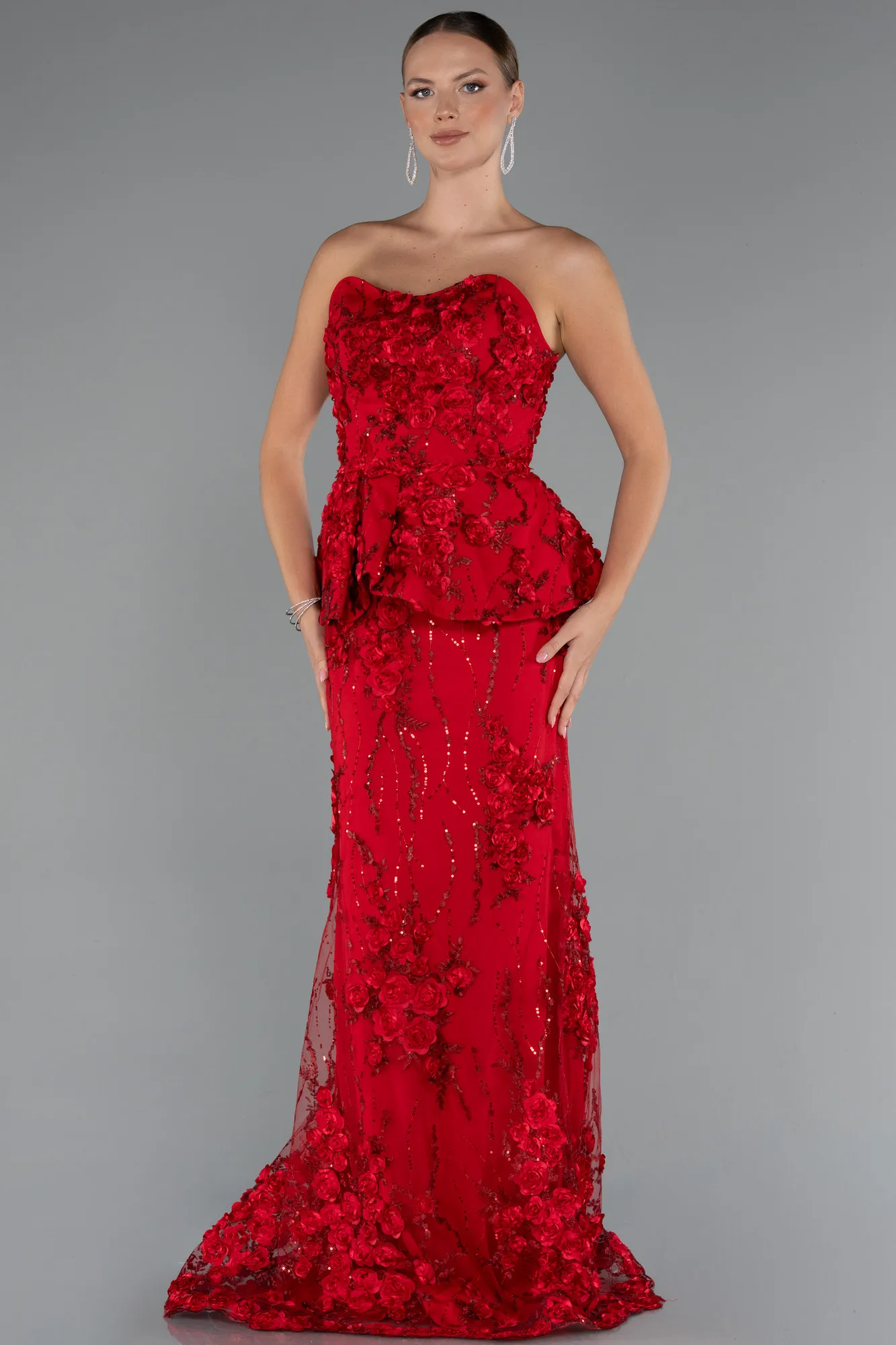 Red-Long Evening Dress ABU5249