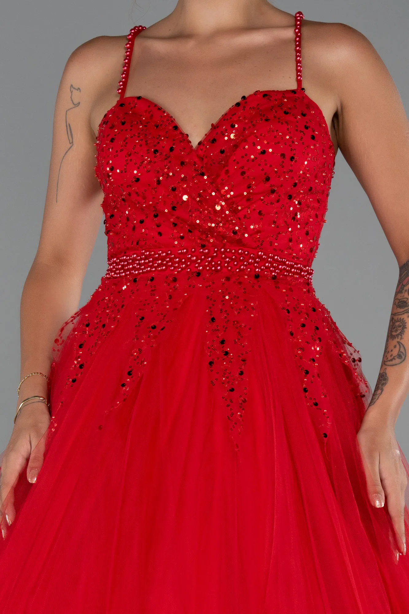 Red-Long Evening Dress ABU5279