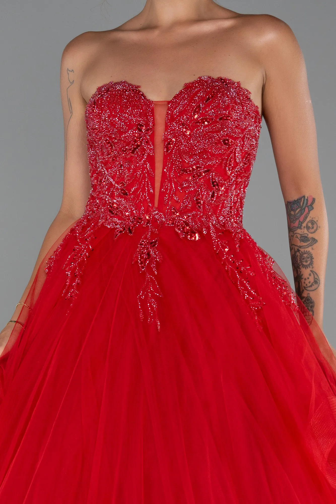 Red-Long Evening Dress ABU5290