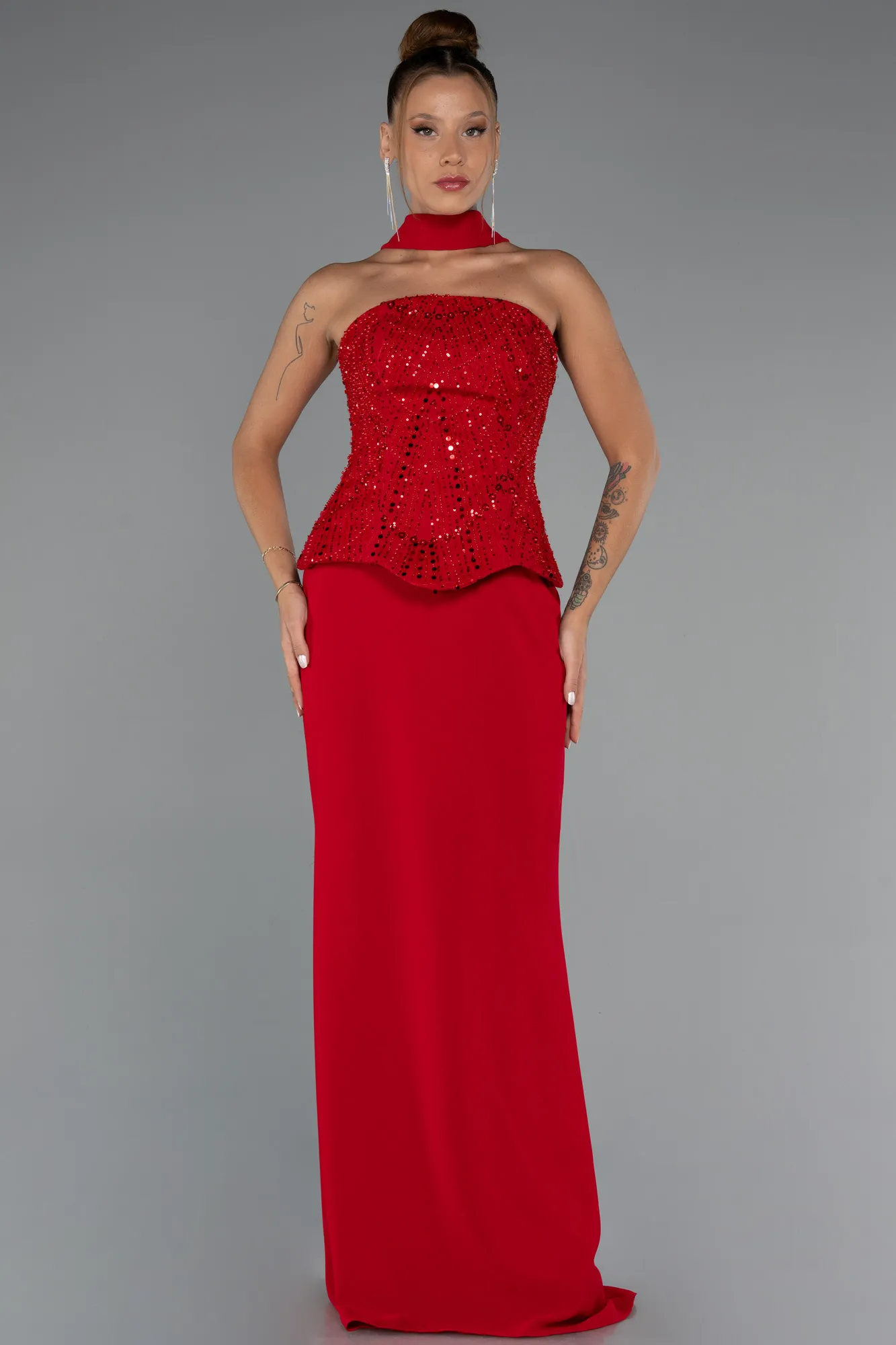 Red-Long Evening Dress ABU5320