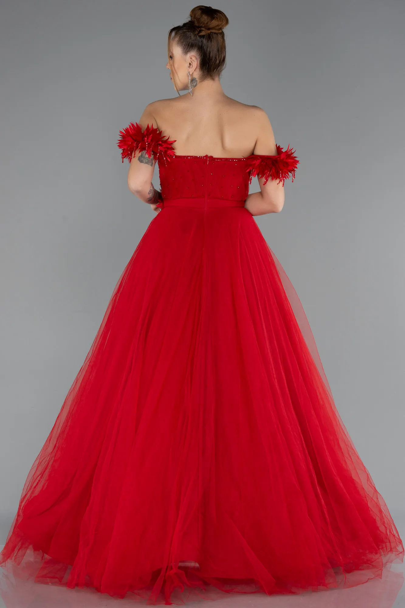 Red-Long Evening Dress ABU5432