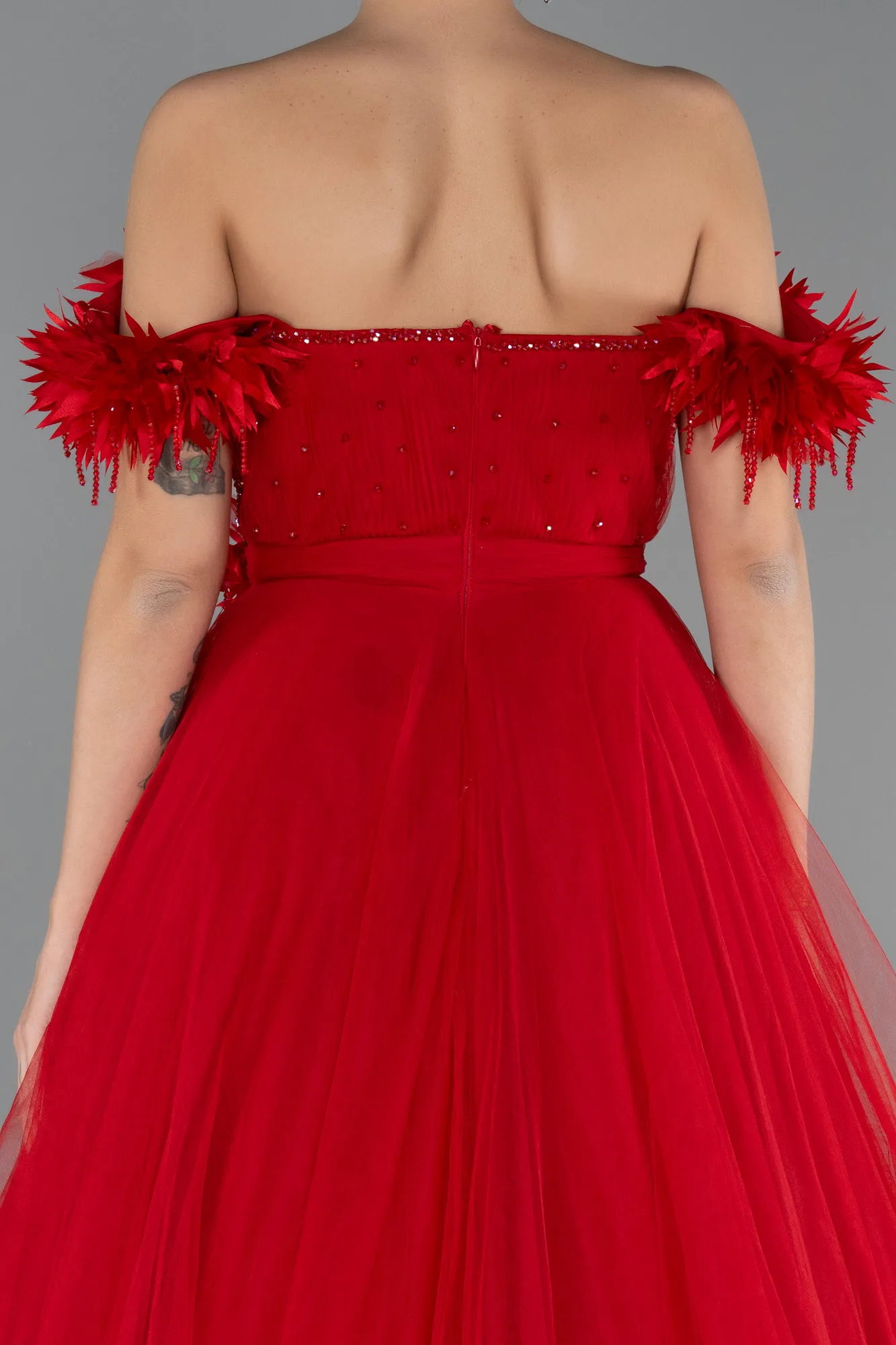 Red-Long Evening Dress ABU5432
