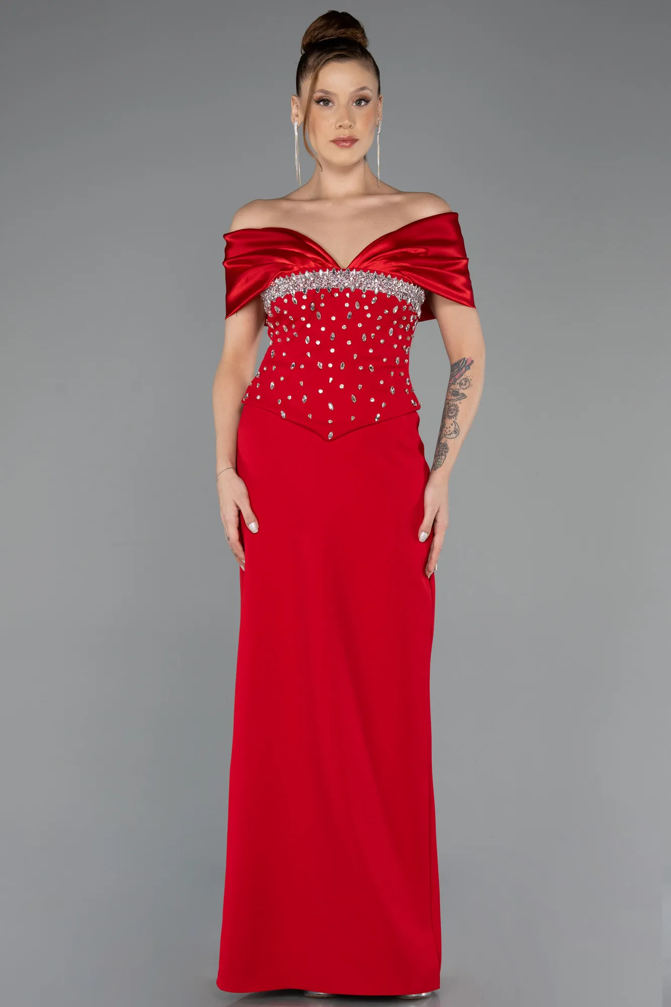 Red-Long Evening Dress ABU5440