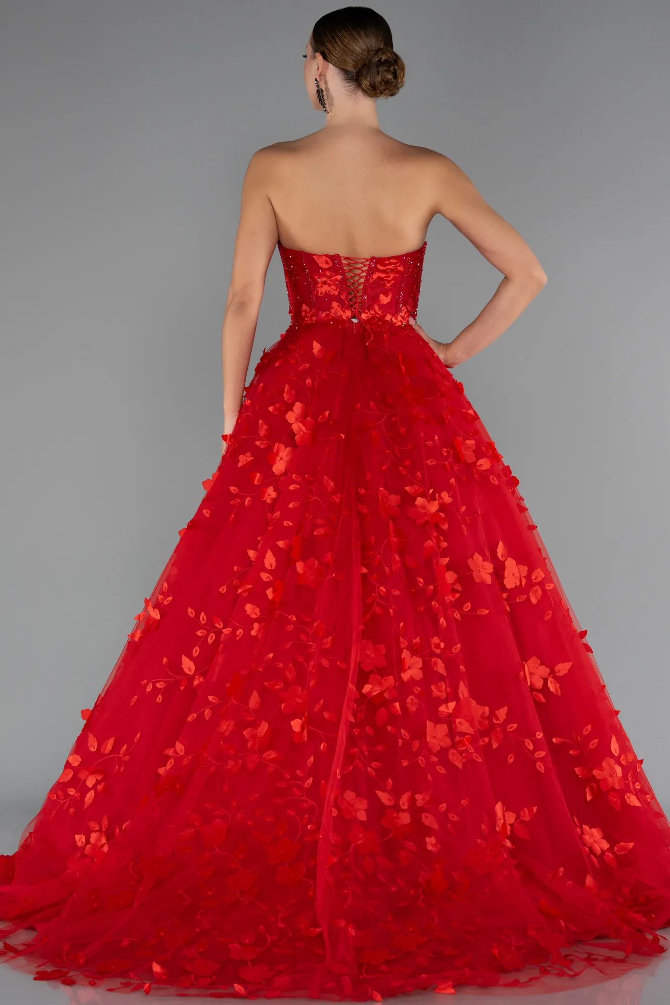Red-Long Evening Dress ABU5585