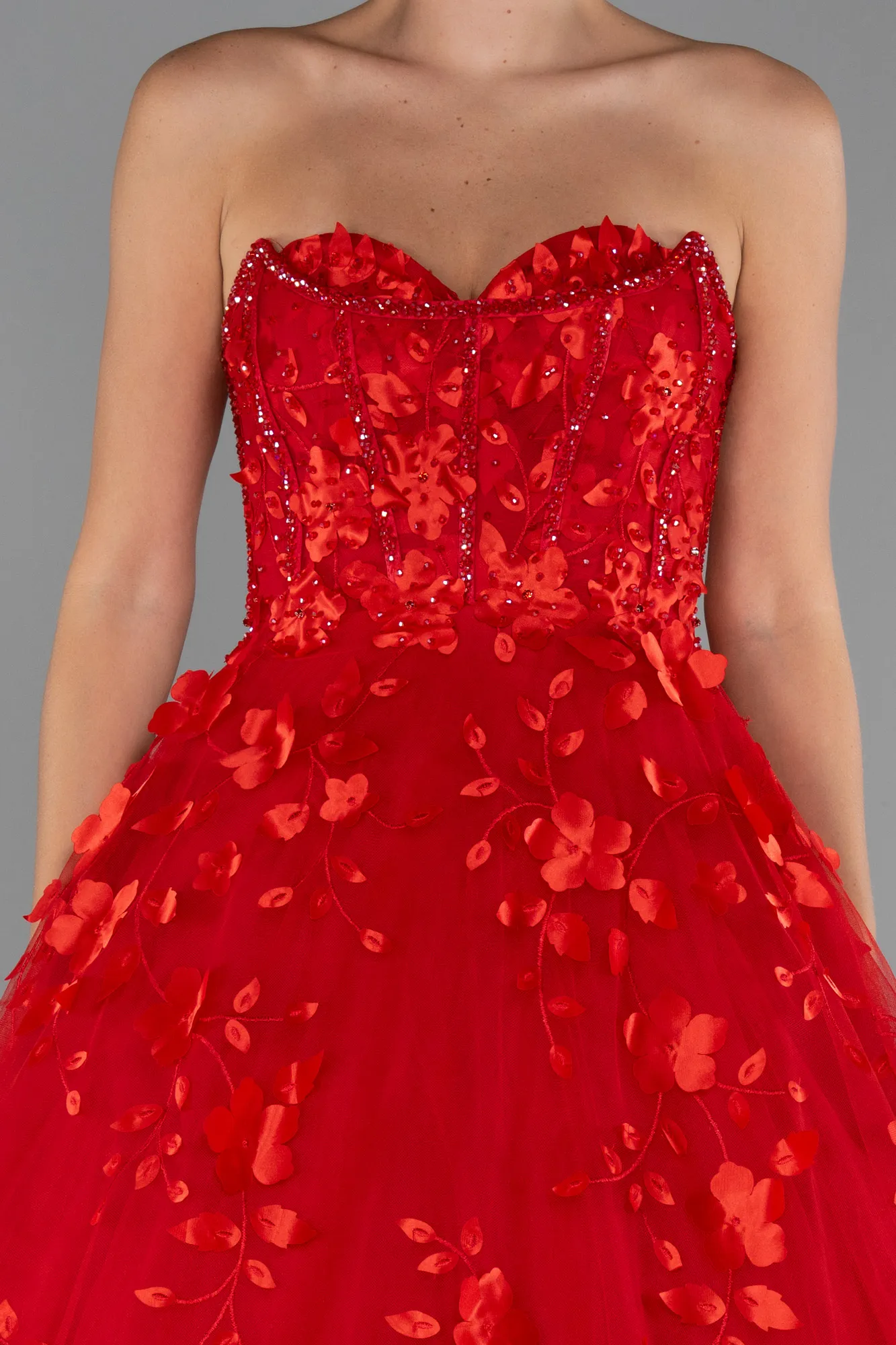 Red-Long Evening Dress ABU5585