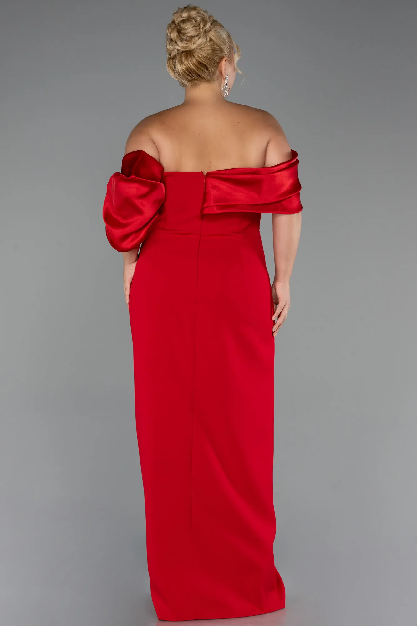 Red-Long Formal Plus Size Dress ABU5047
