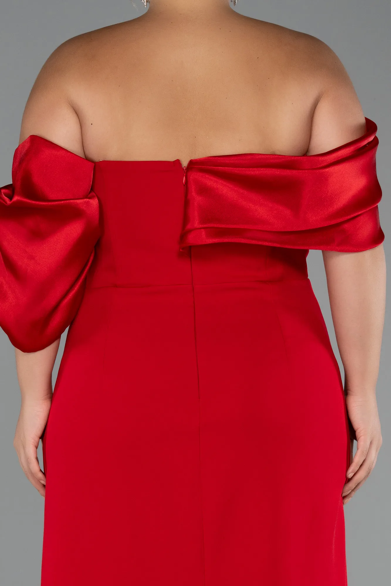 Red-Long Formal Plus Size Dress ABU5047