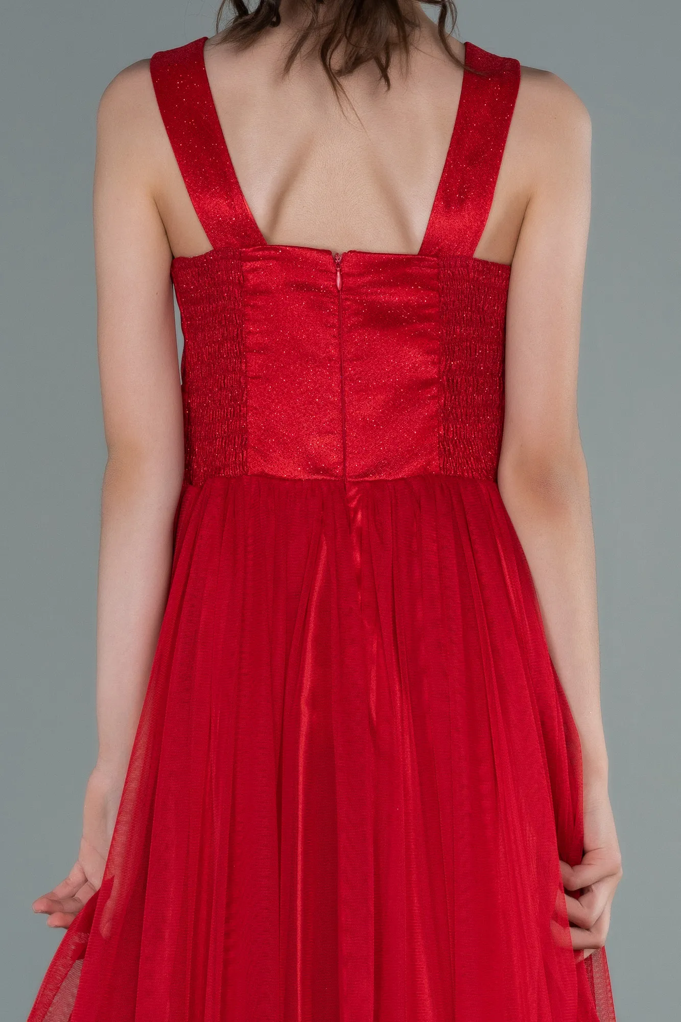 Red-Long Girl Dress ABU2447