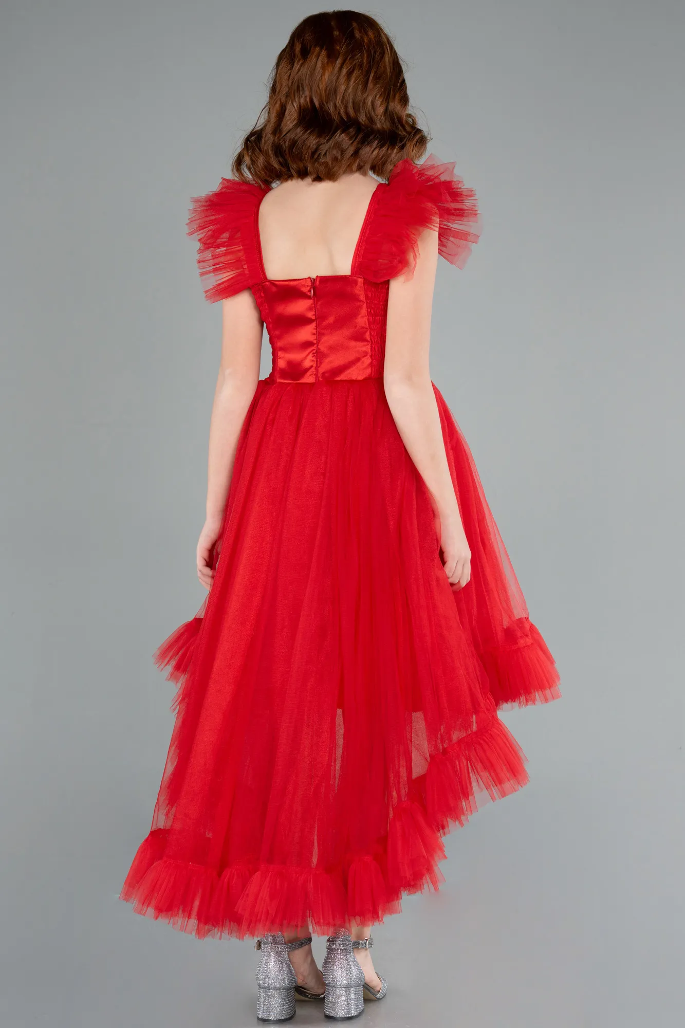 Red-Long Girl Dress ABU4239