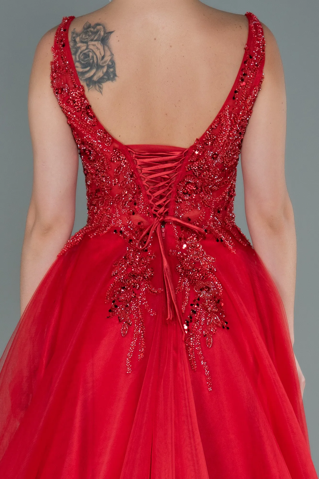 Red-Long Haute Couture ABU2630