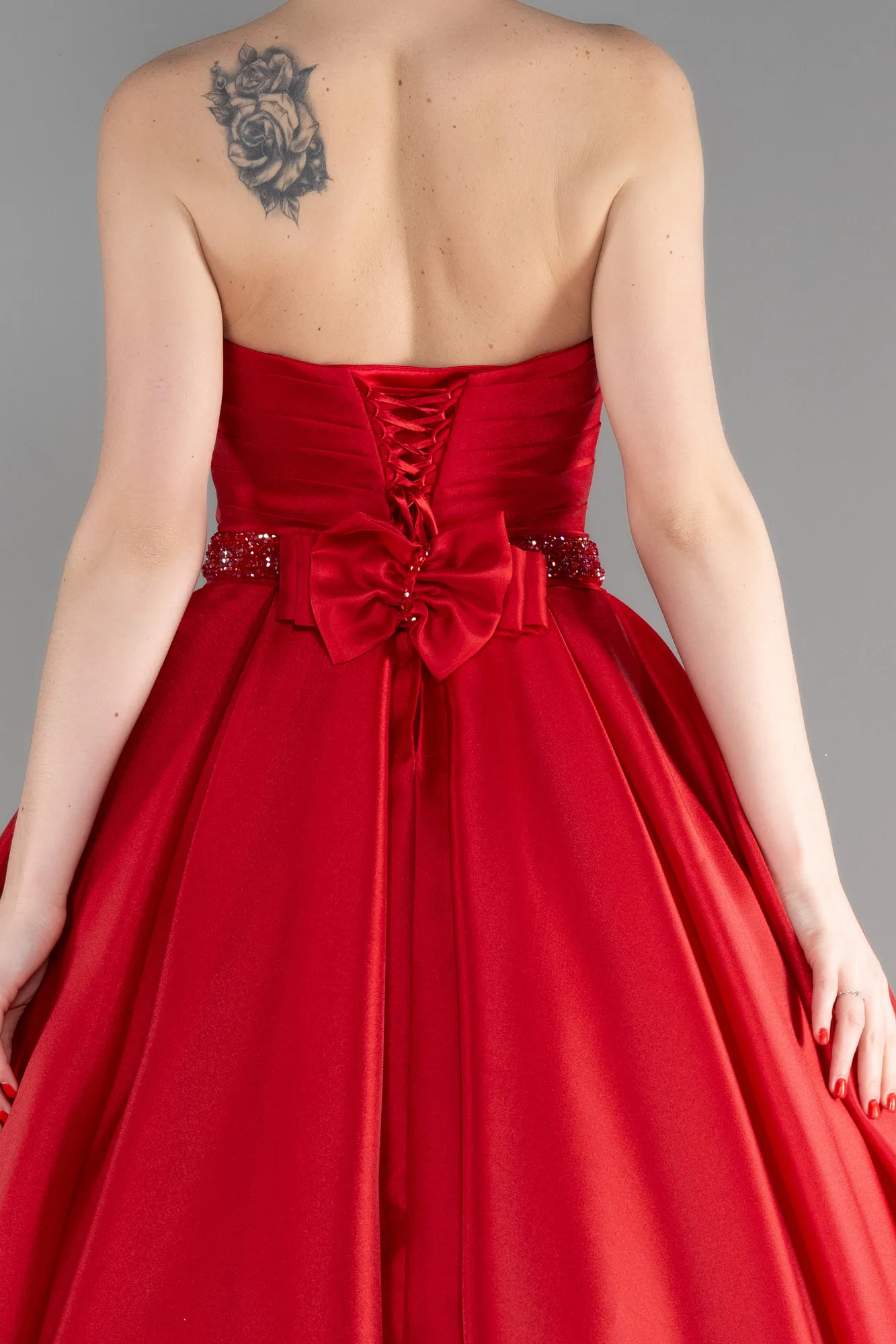 Red-Long Haute Couture Dress ABU3596
