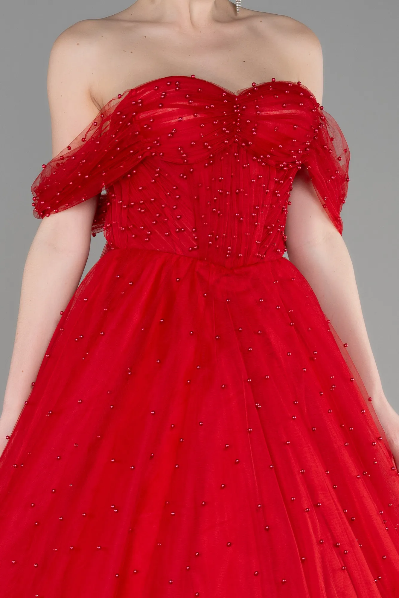 Red-Long Haute Couture Dress ABU3599