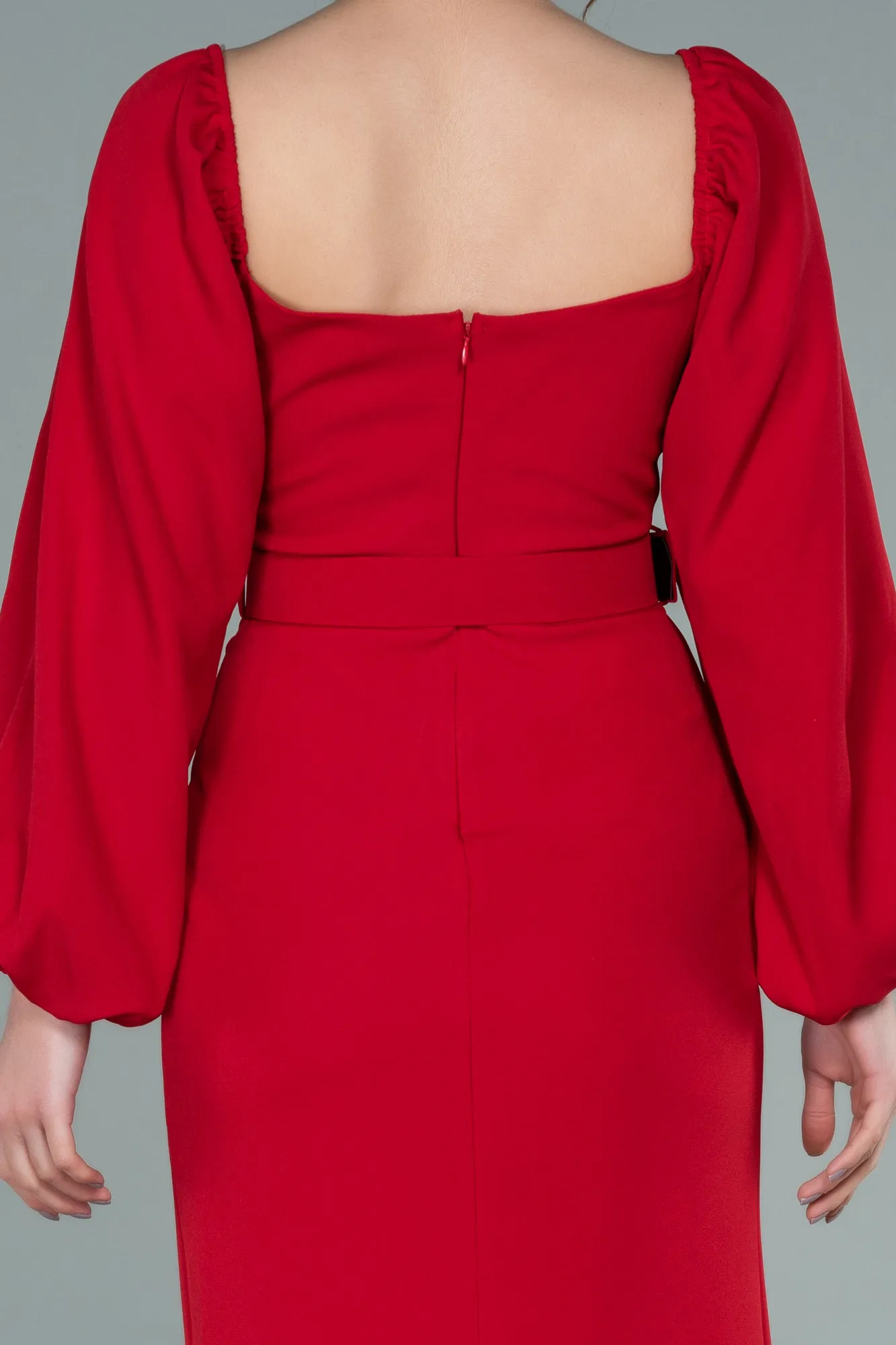 Red-Long Mermaid Evening Dress ABU2280