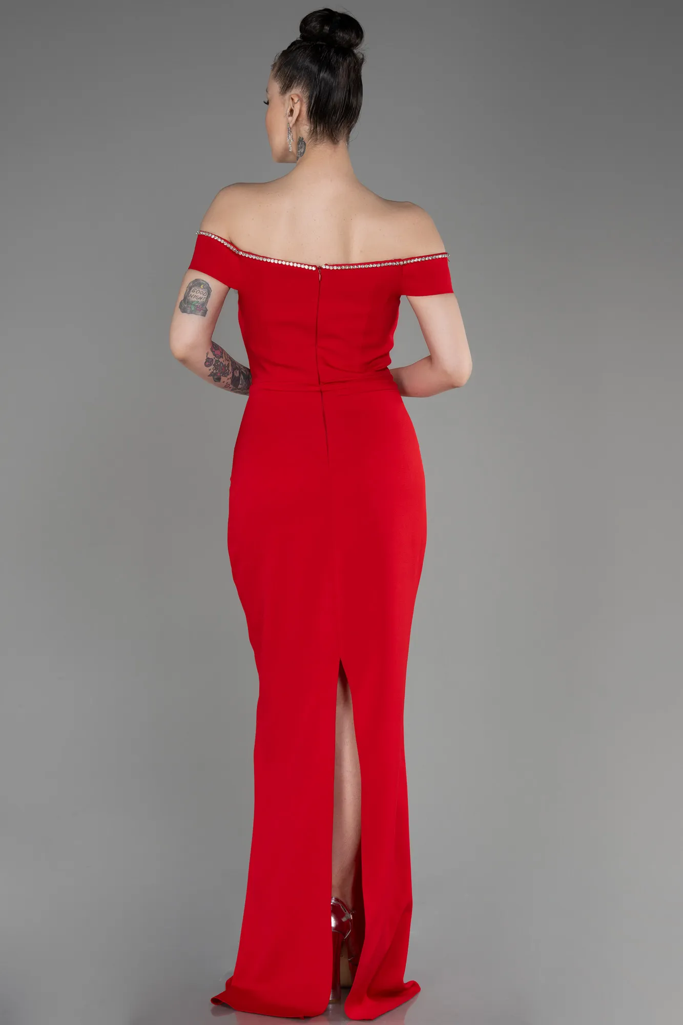 Red-Long Prom Gown ABU3781