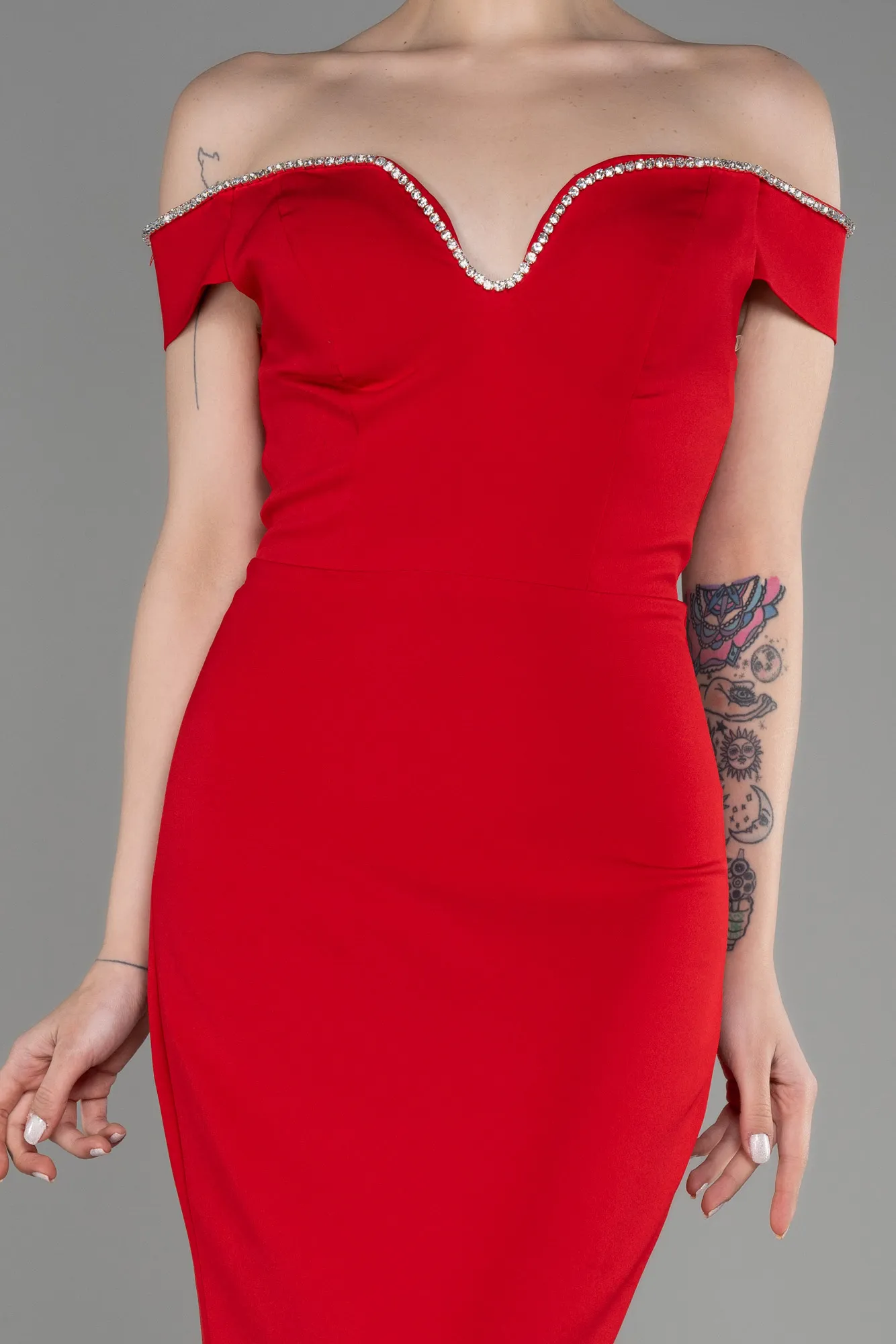 Red-Long Prom Gown ABU3781