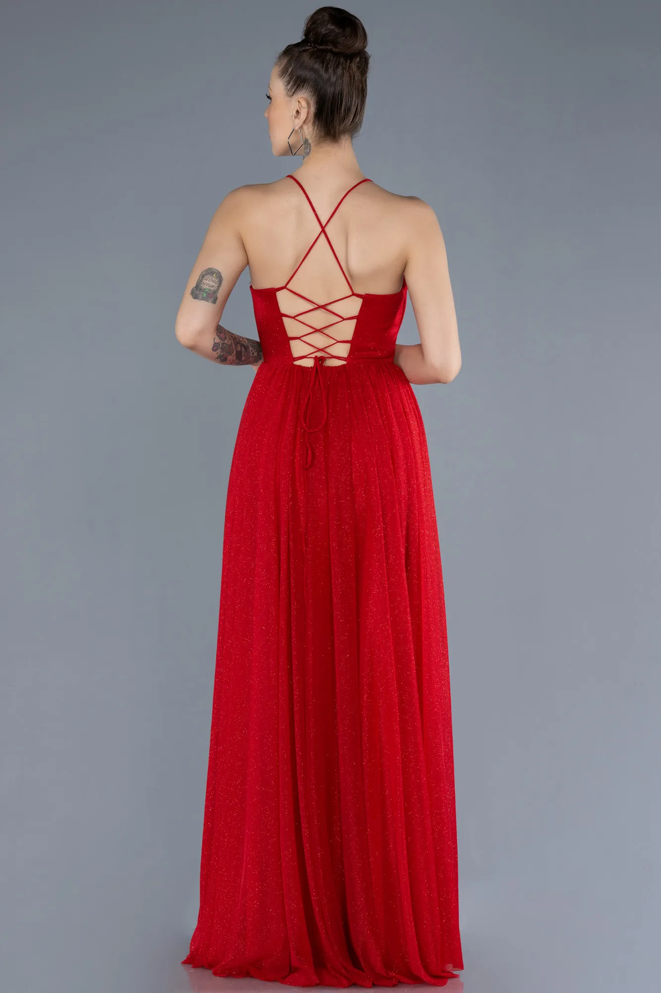 Red-Long Prom Gown ABU4596
