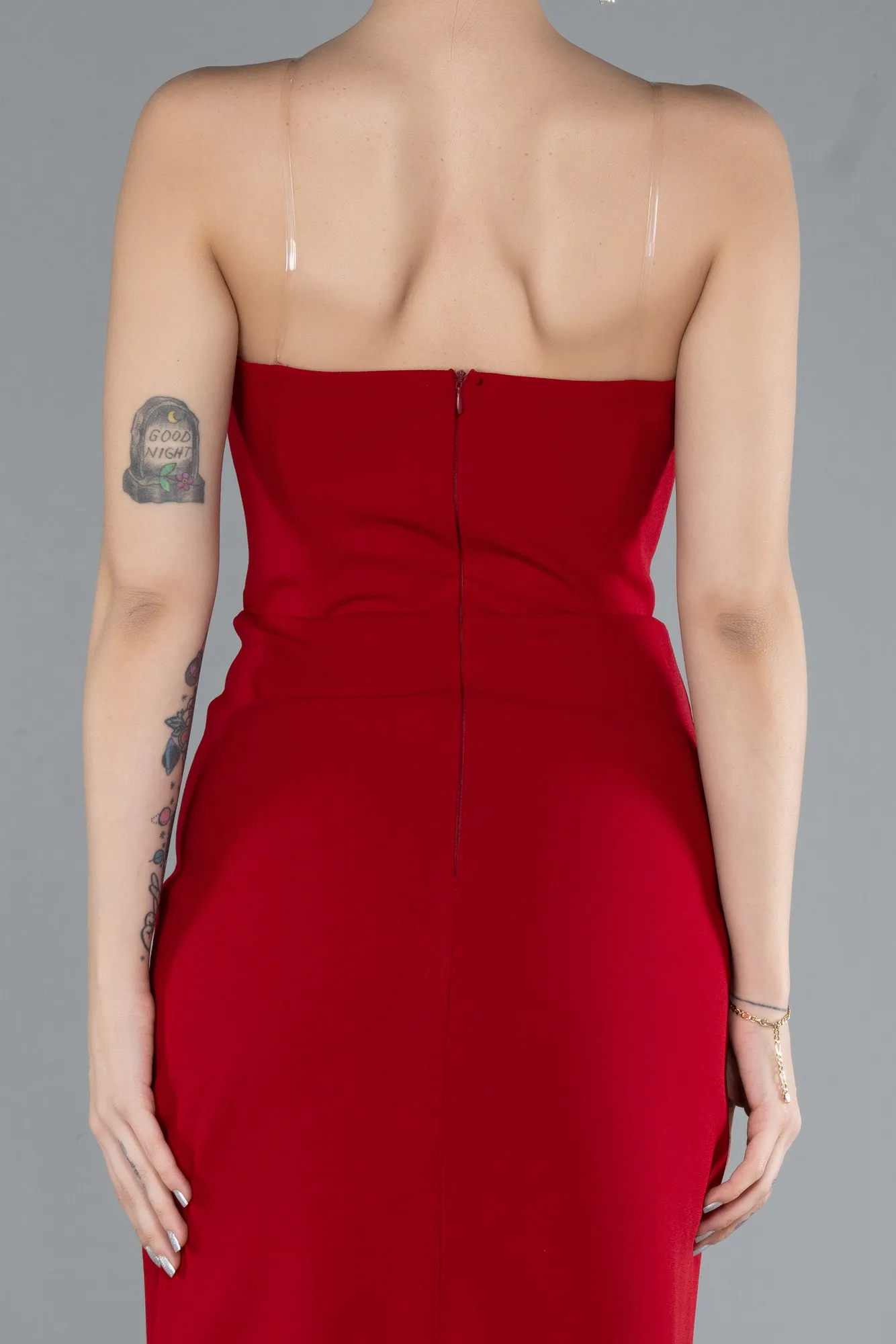 Red-Midi Cocktail Dress ABK2254