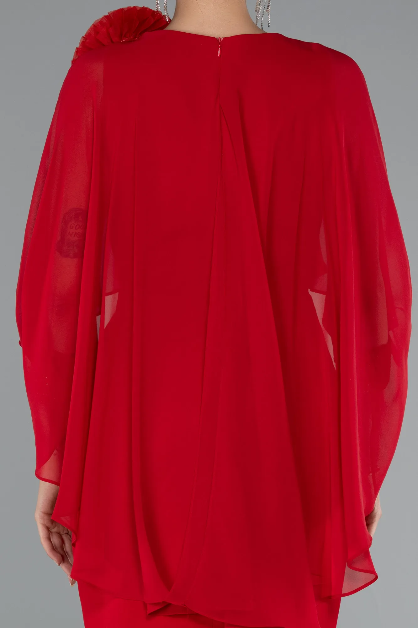 Red-Midi Cocktail Dress ABK2382