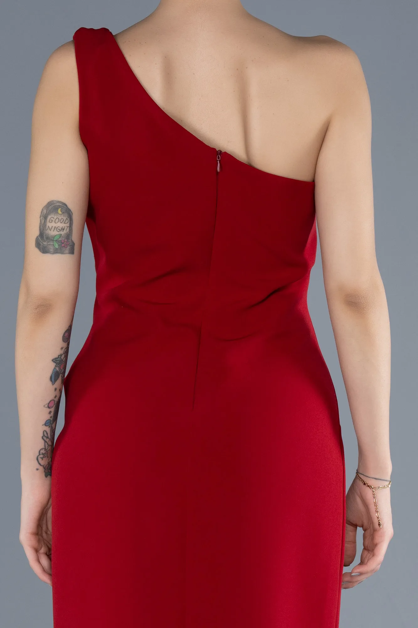 Red-Midi Cocktail Dress ABU4671