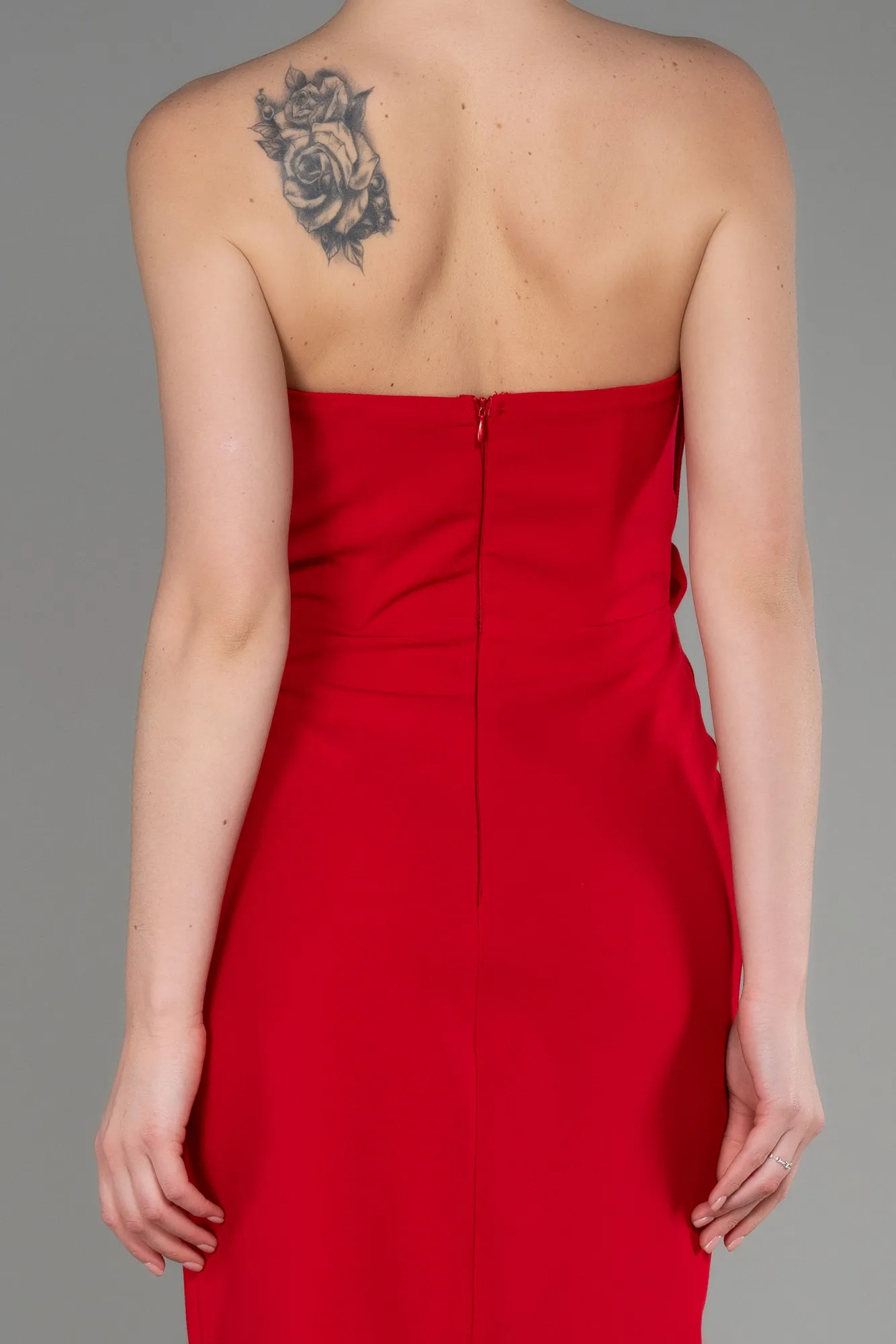 Red-Midi Party Dress ABK2000