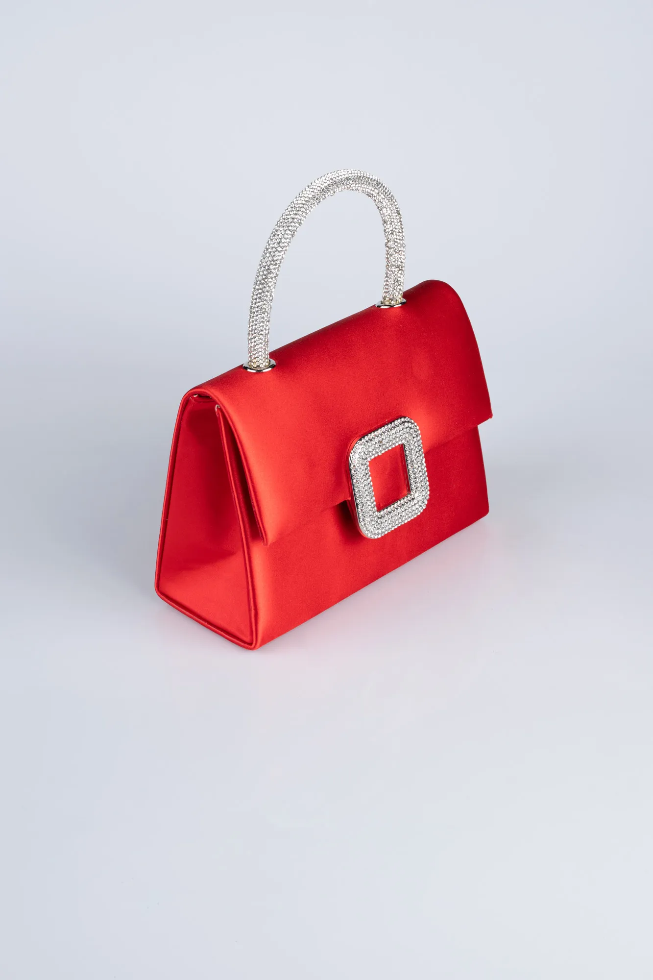 Red-Satin Night Bag V758