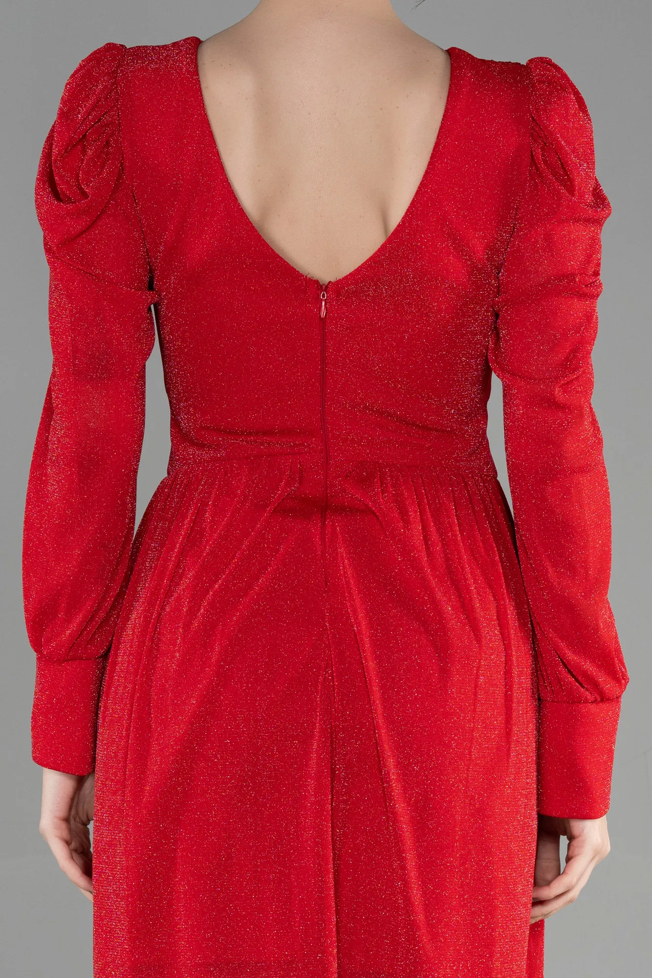 Red-Short Invitation Dress ABK1839