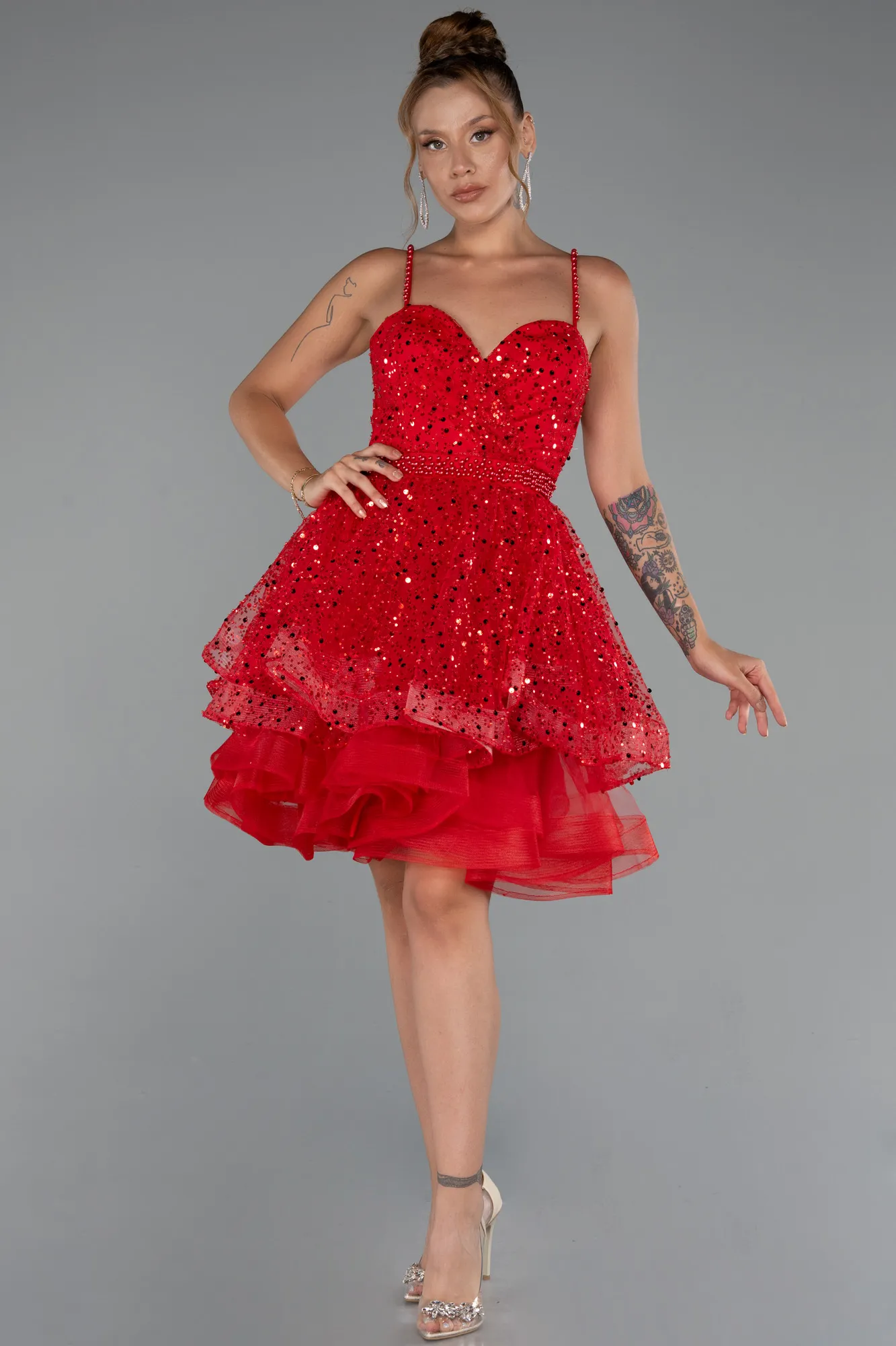 Red-Short Party Dress ABK2435