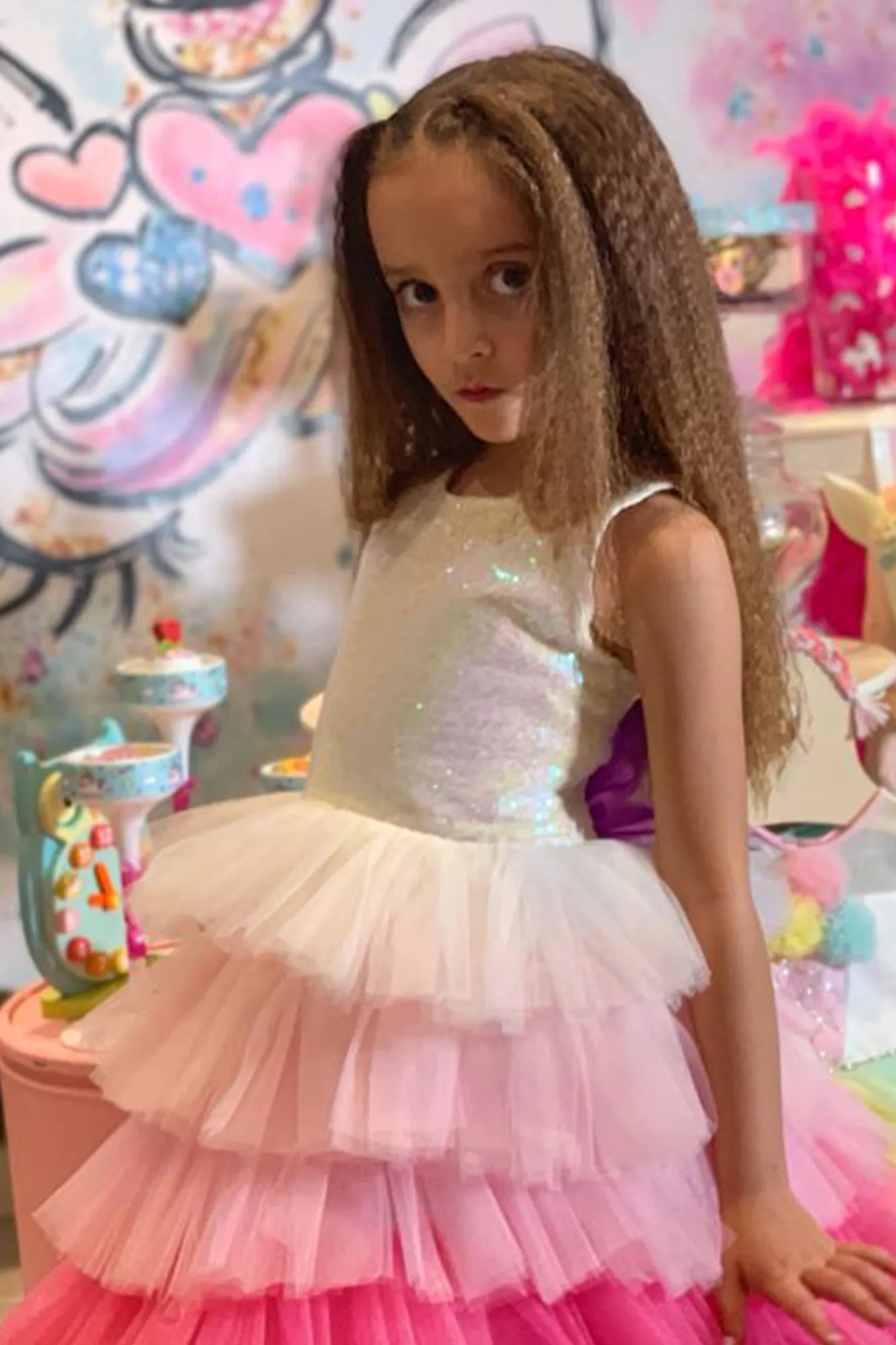 Rinser-Long Girl Dress ABU1188