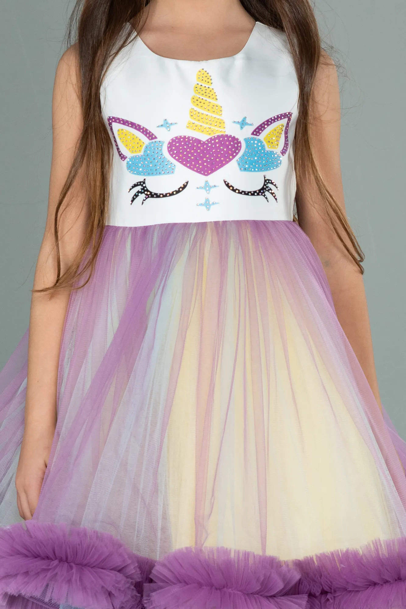 Rinser-Long Girl Dress ABU2154