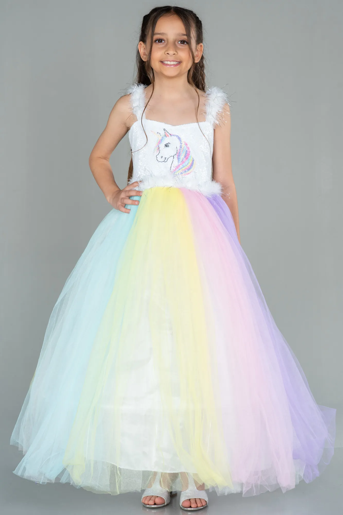 Rinser-Long Girl Dress ABU3027