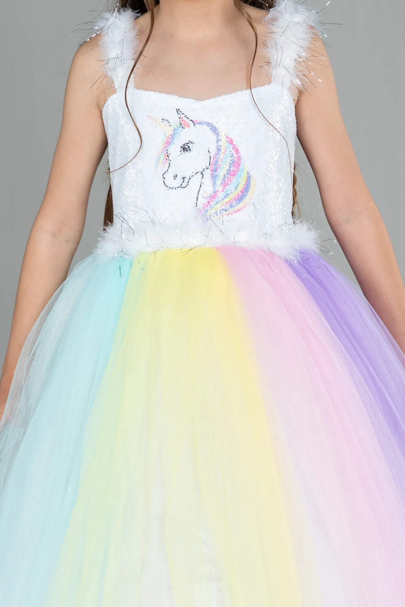 Rinser-Long Girl Dress ABU3027