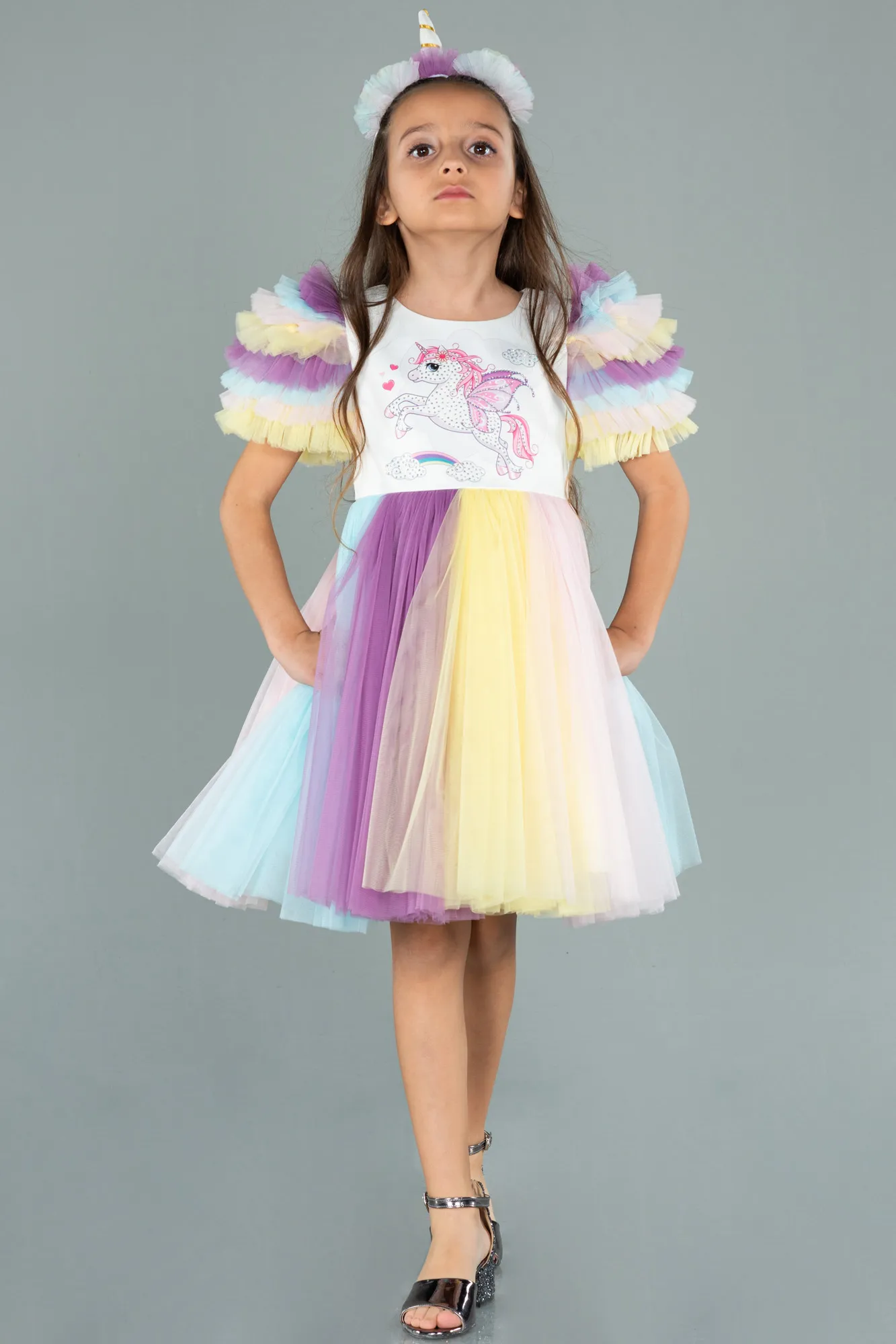 Rinser-Short Girl Dress ABK1056