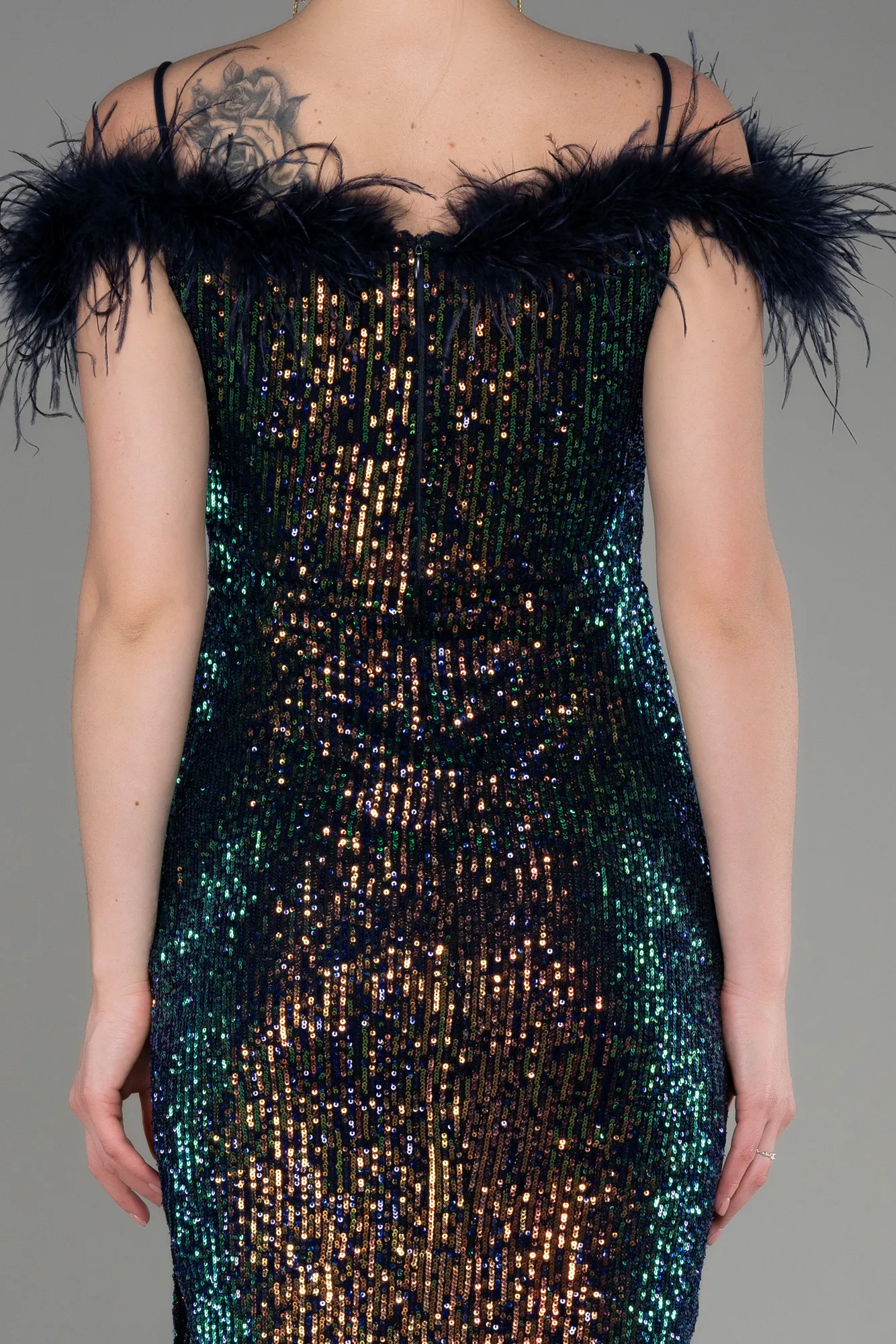 Rinser-Short Scaly Cocktail Dress ABK2002