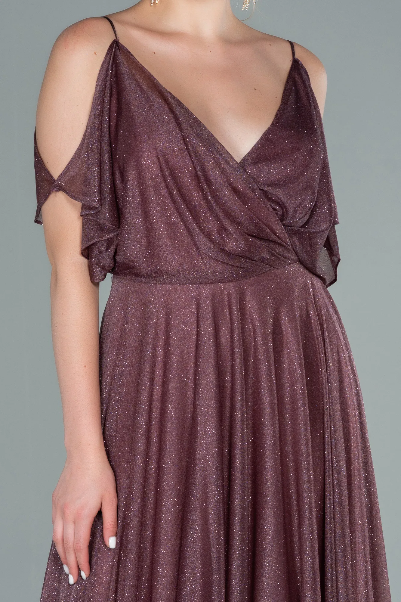 Rose Colored-Long Evening Dress ABU2484