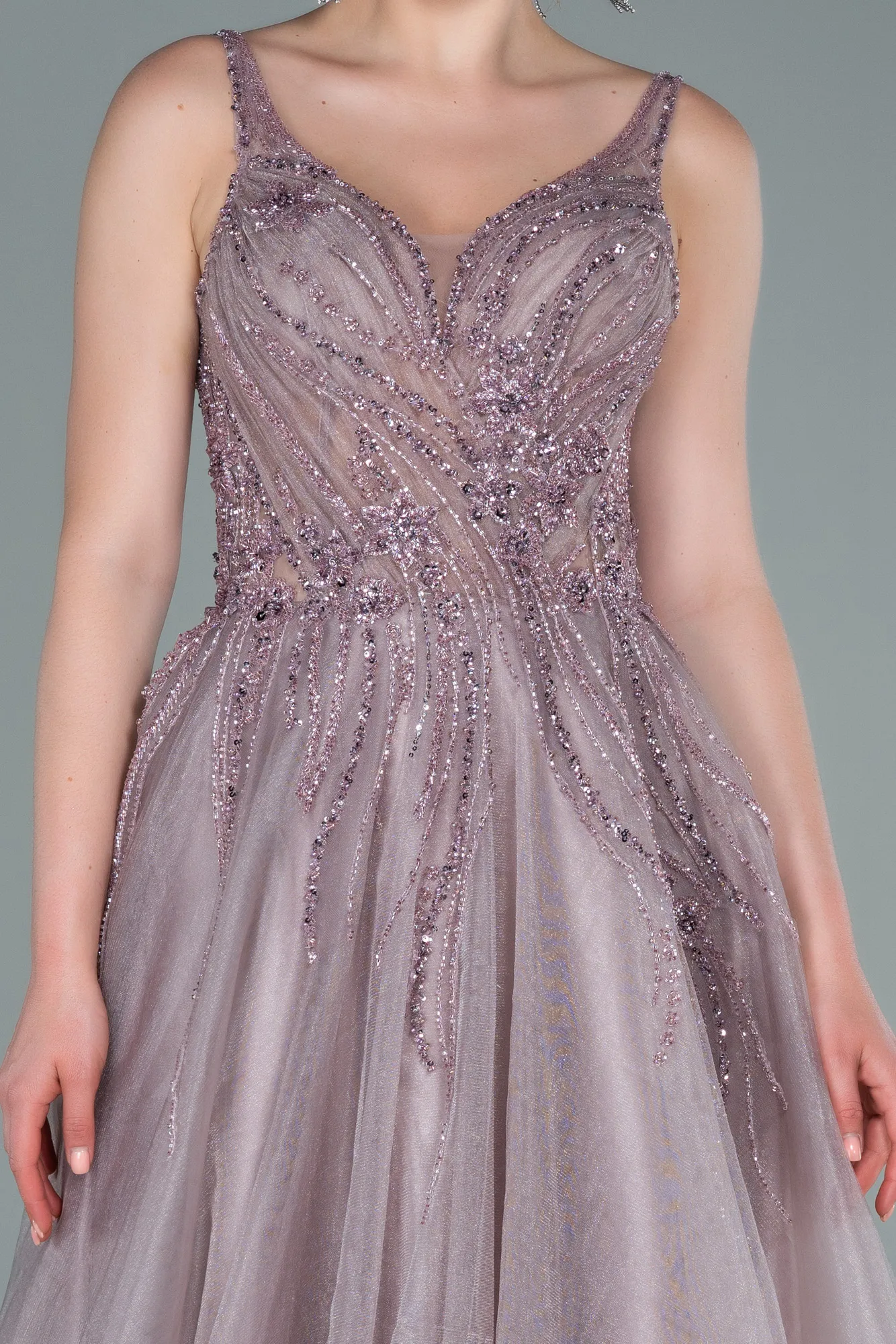 Rose Colored-Long Haute Couture ABU2377