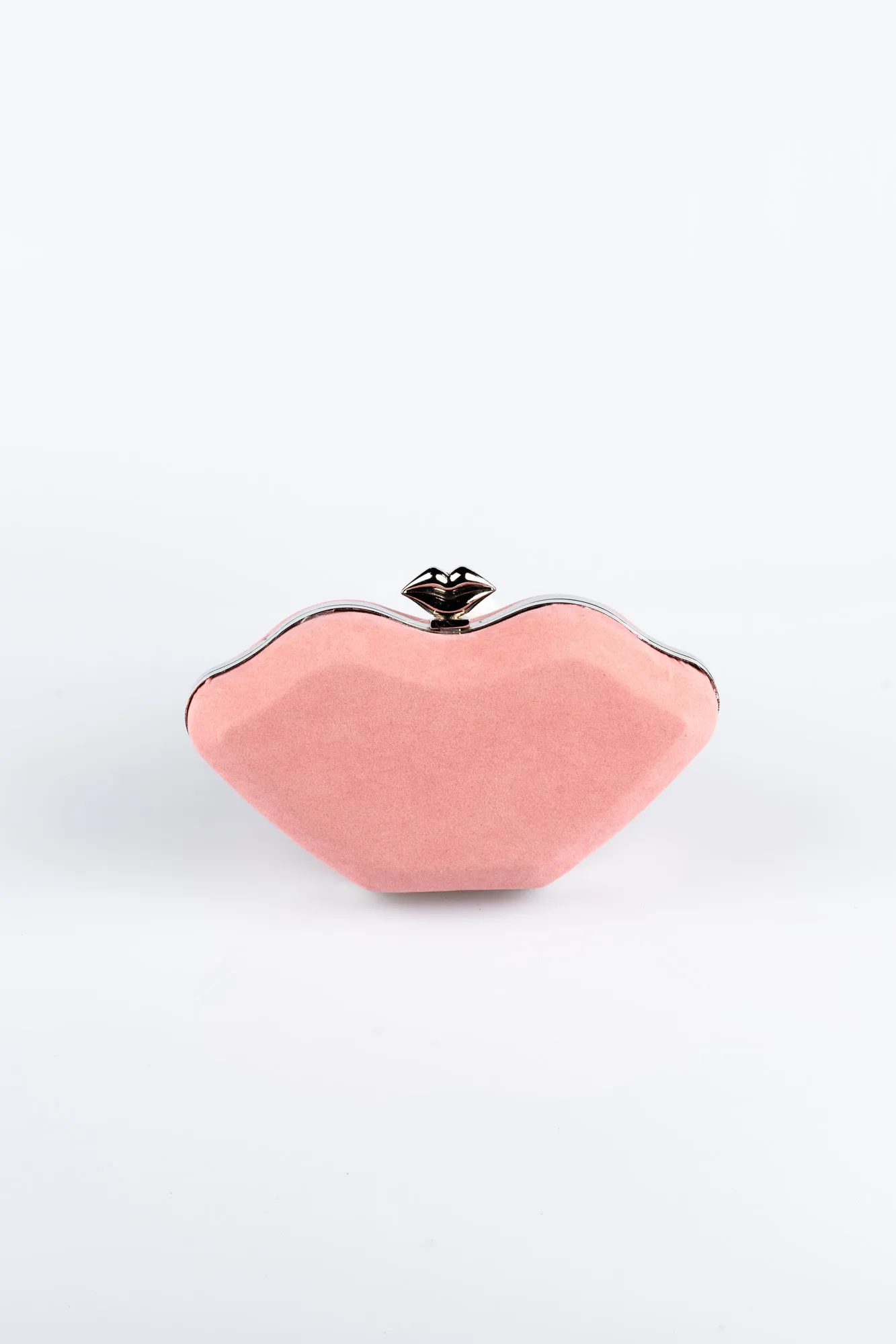 Rose Colored-Suede Box Bag SH816