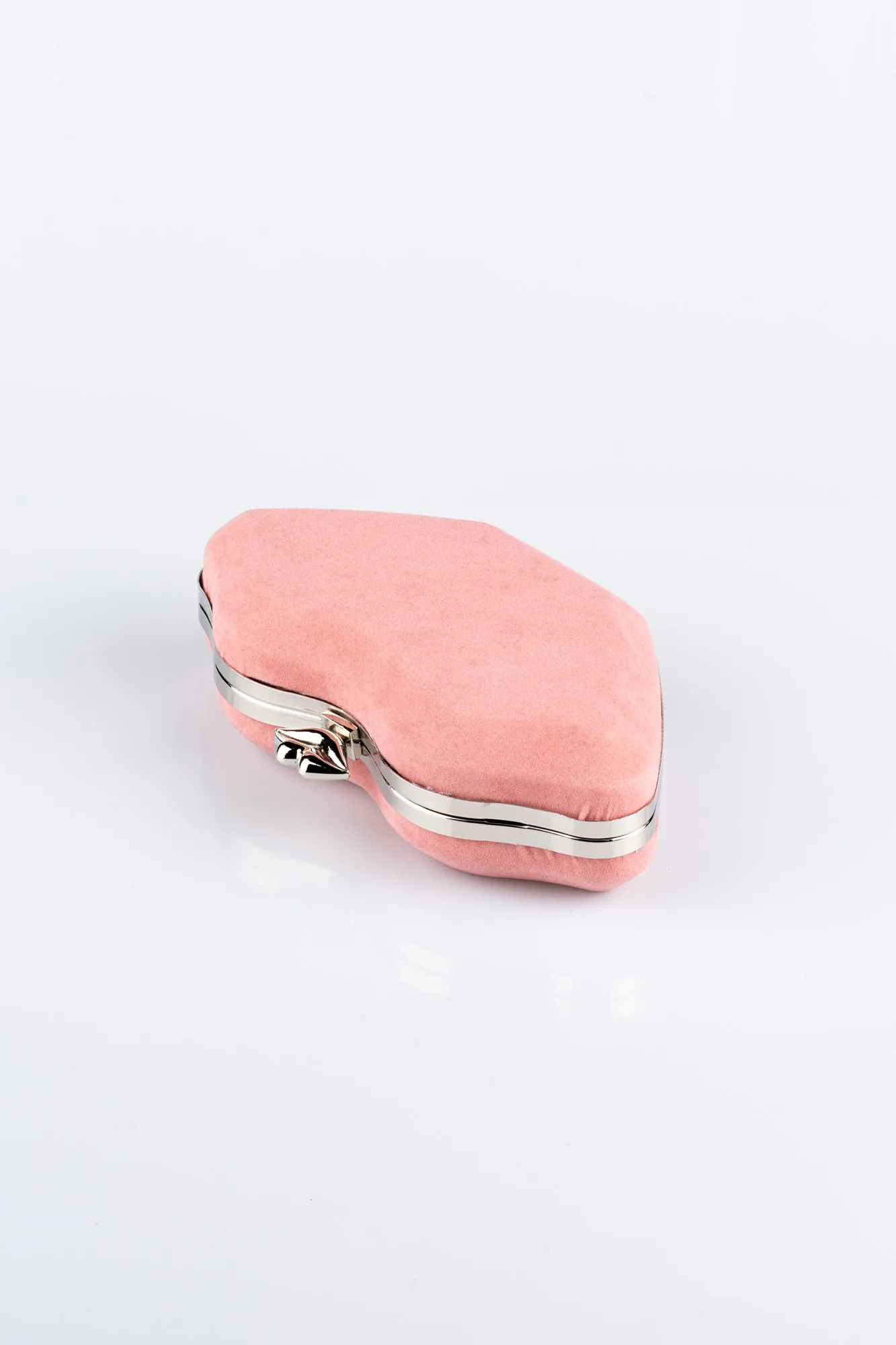 Rose Colored-Suede Box Bag SH816