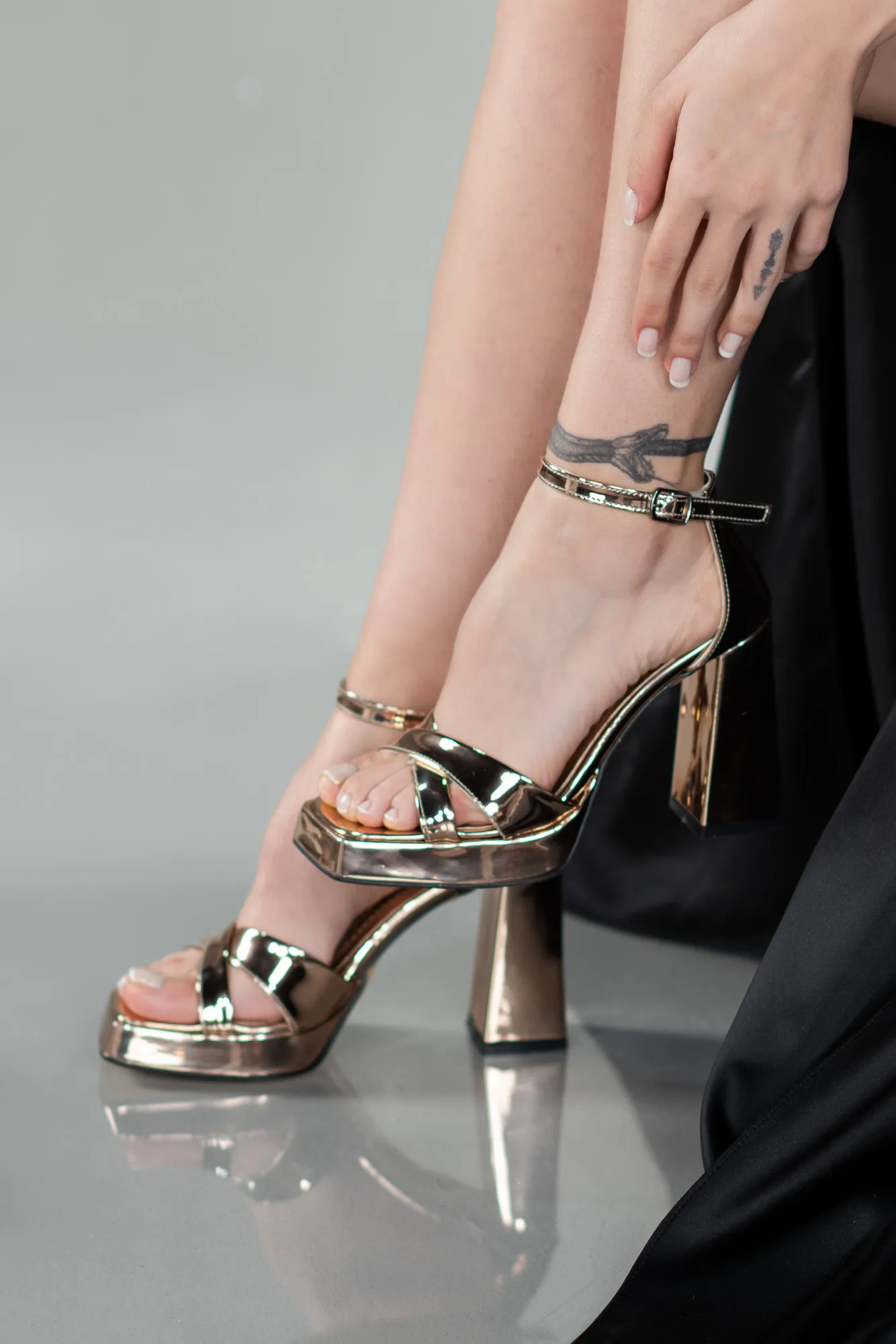 Rose-Mirror Evening Shoe ABA2241