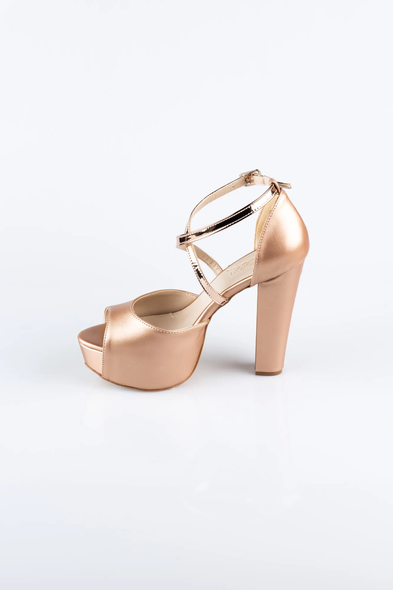 Rose-Skin Platform Heel ABC1098