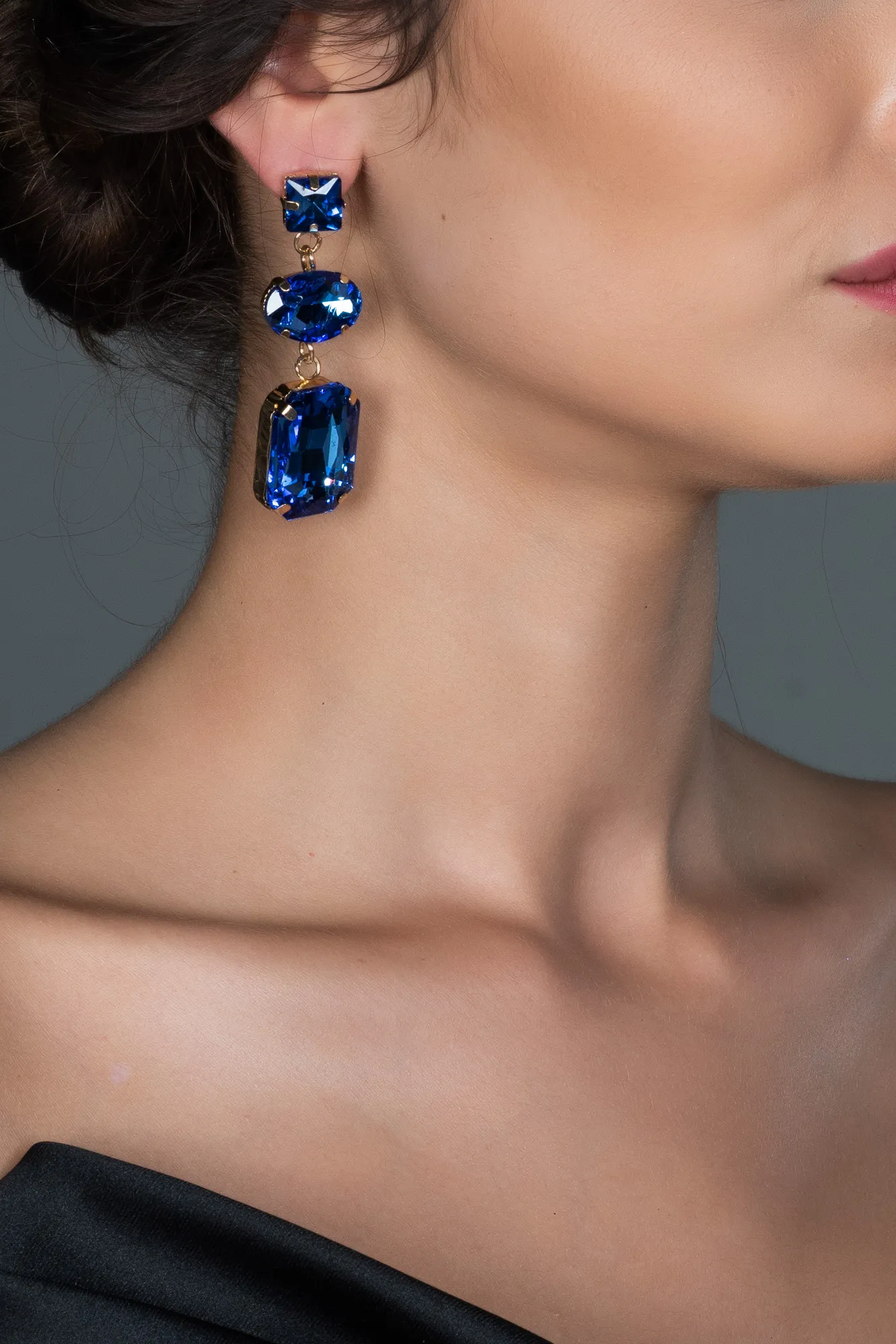 Sax Blue-Earring BJ042