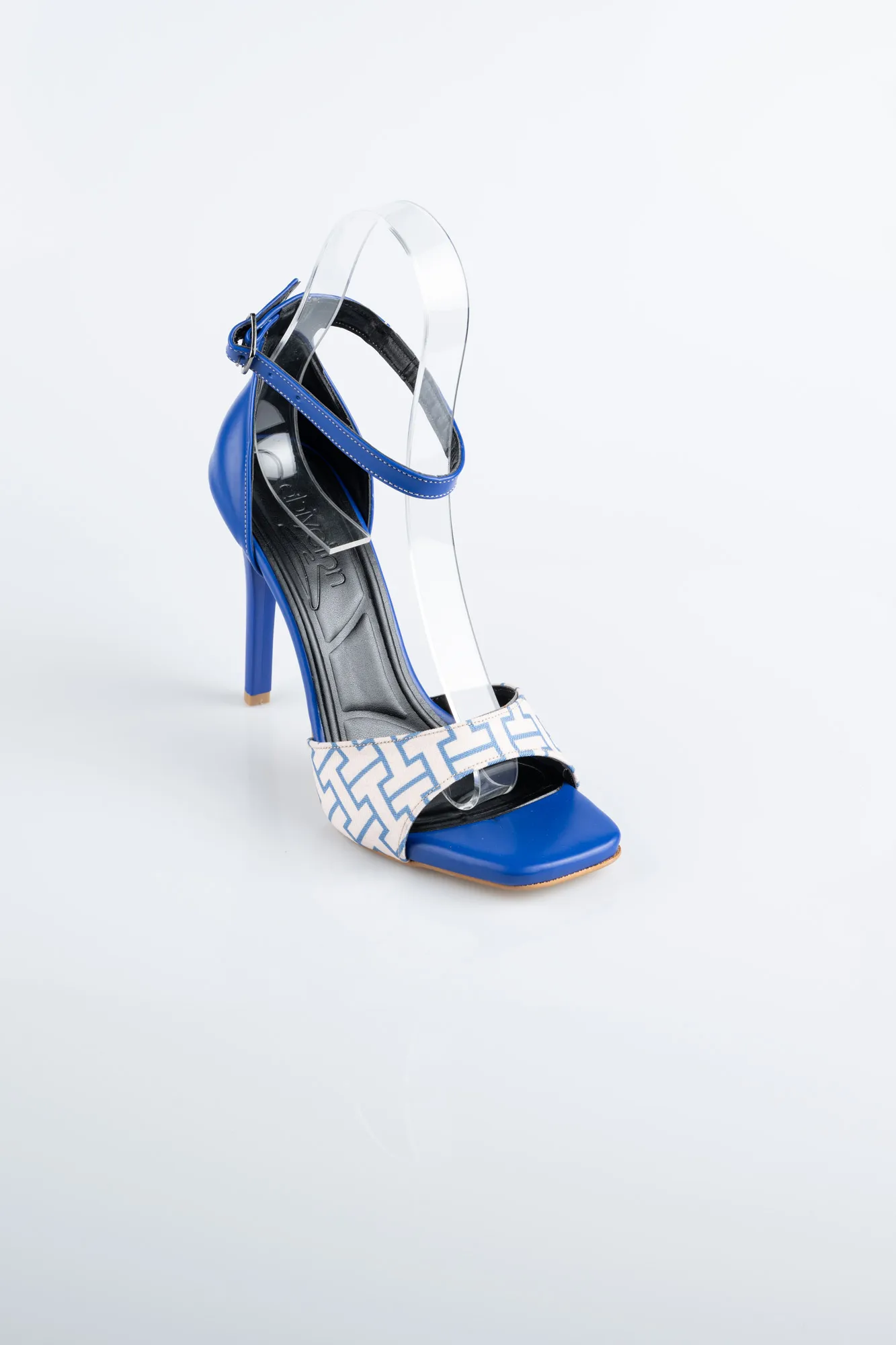 Sax Blue-Leather Evening Shoe AB8004