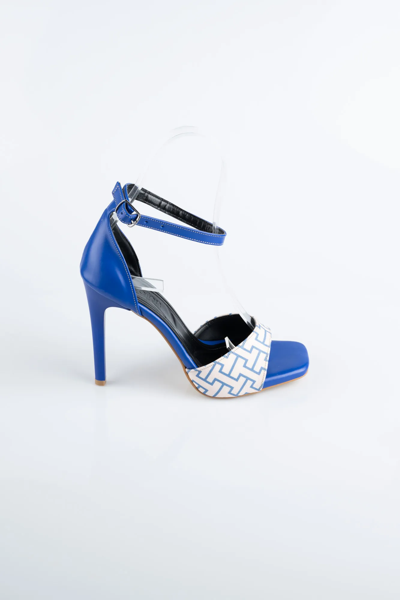 Sax Blue-Leather Evening Shoe AB8004