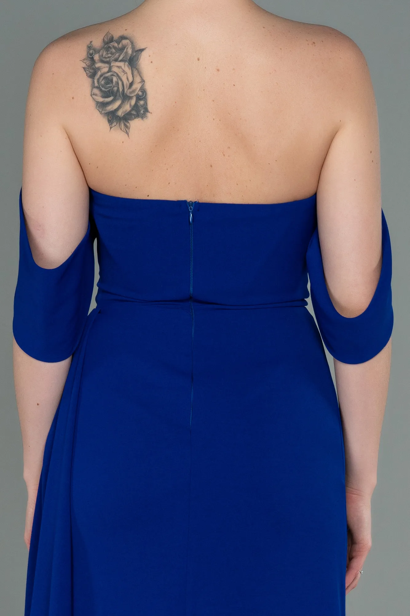 Sax Blue-Long Evening Dress ABU2823