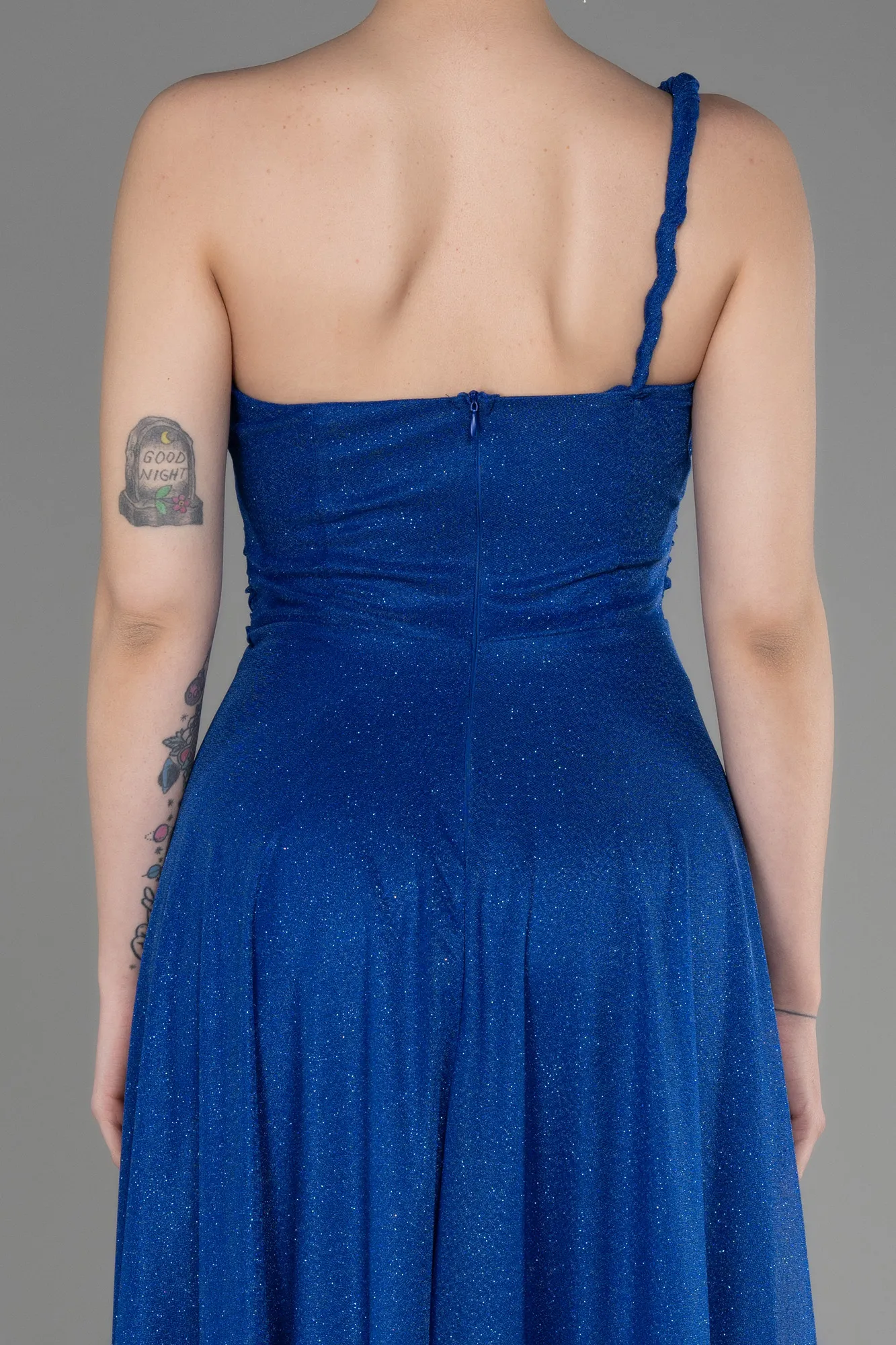 Sax Blue-Long Evening Dress ABU2834