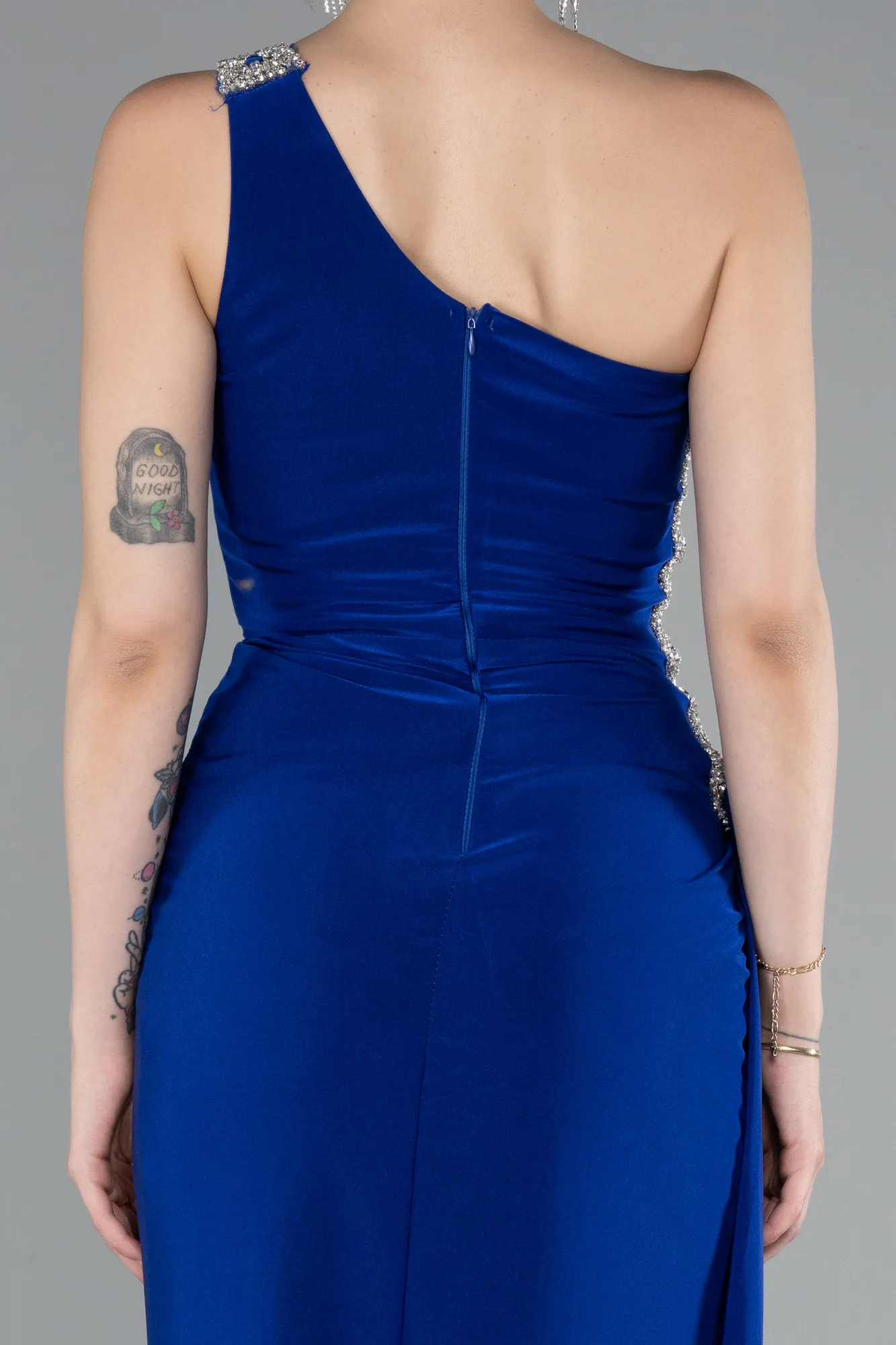 Sax Blue-Long Evening Dress ABU2964