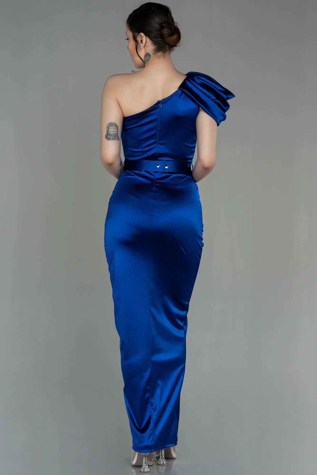 Sax Blue-Long Evening Dress ABU2982