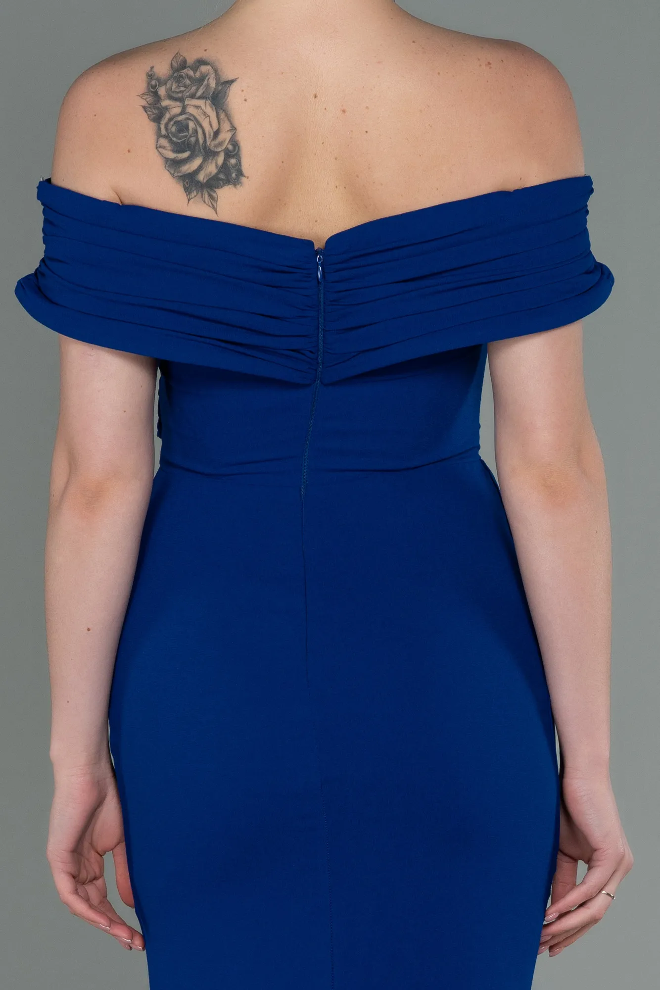 Sax Blue-Long Evening Dress ABU3156