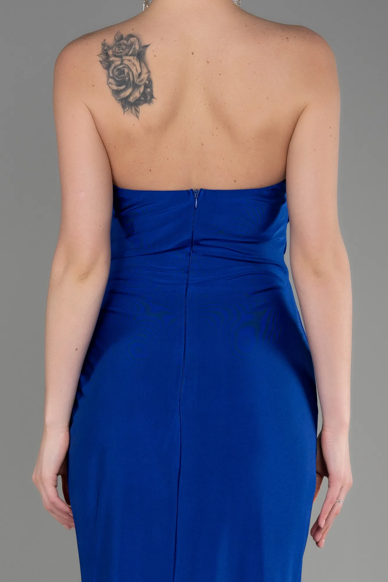 Sax Blue-Long Evening Dress ABU3764