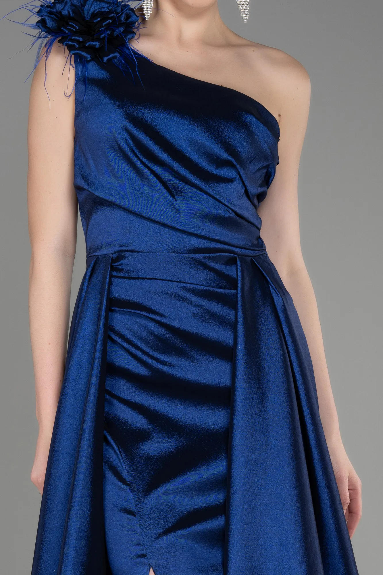 Sax Blue-Long Evening Dress ABU3772