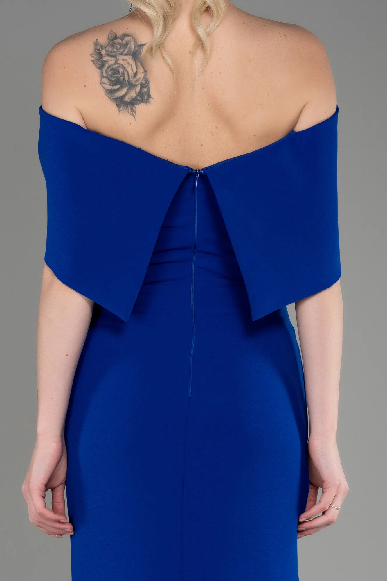 Sax Blue-Long Evening Dress ABU3775